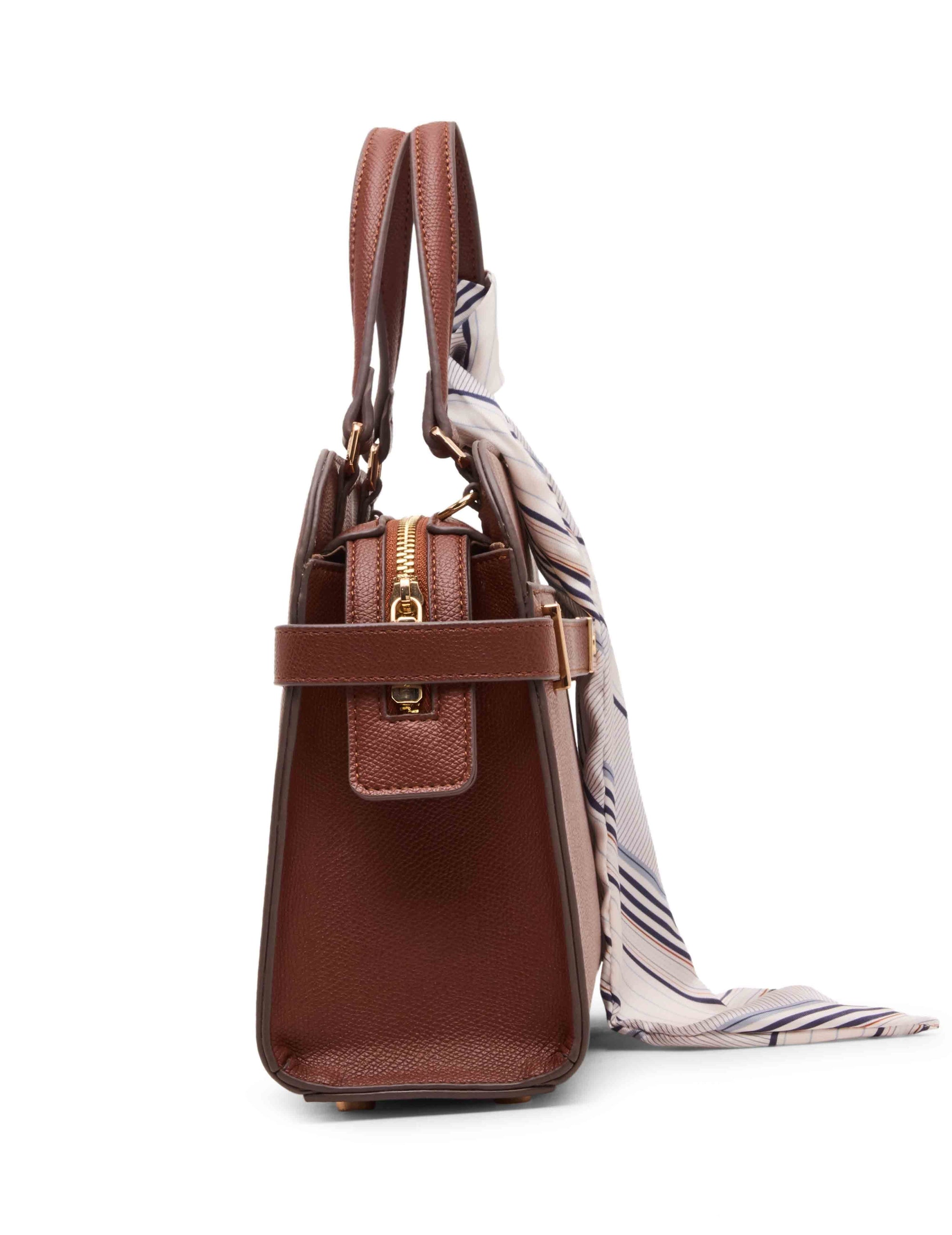 Anne Klein Medium Belted Satchel with Convertible Strap