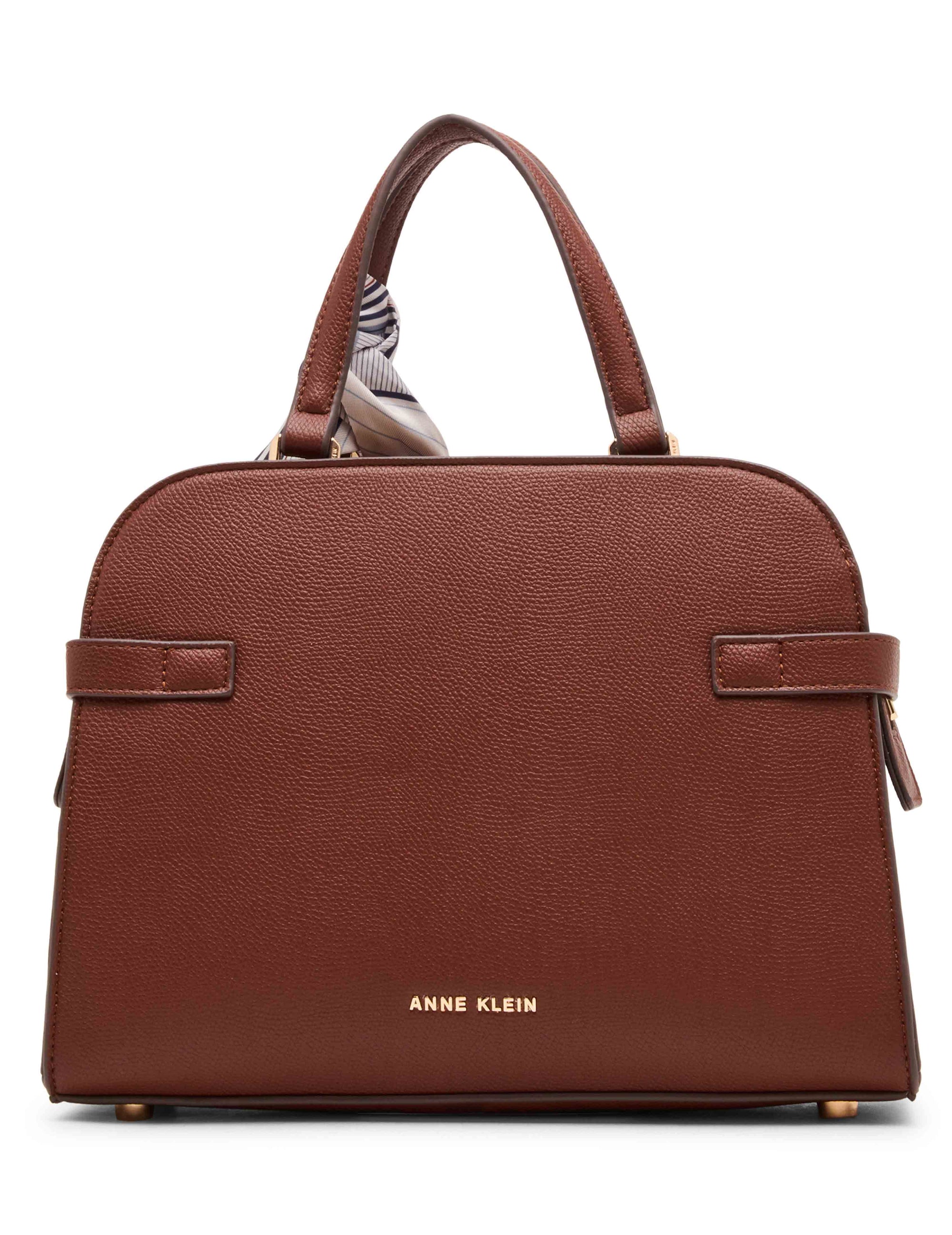 Anne Klein Medium Belted Satchel with Convertible Strap