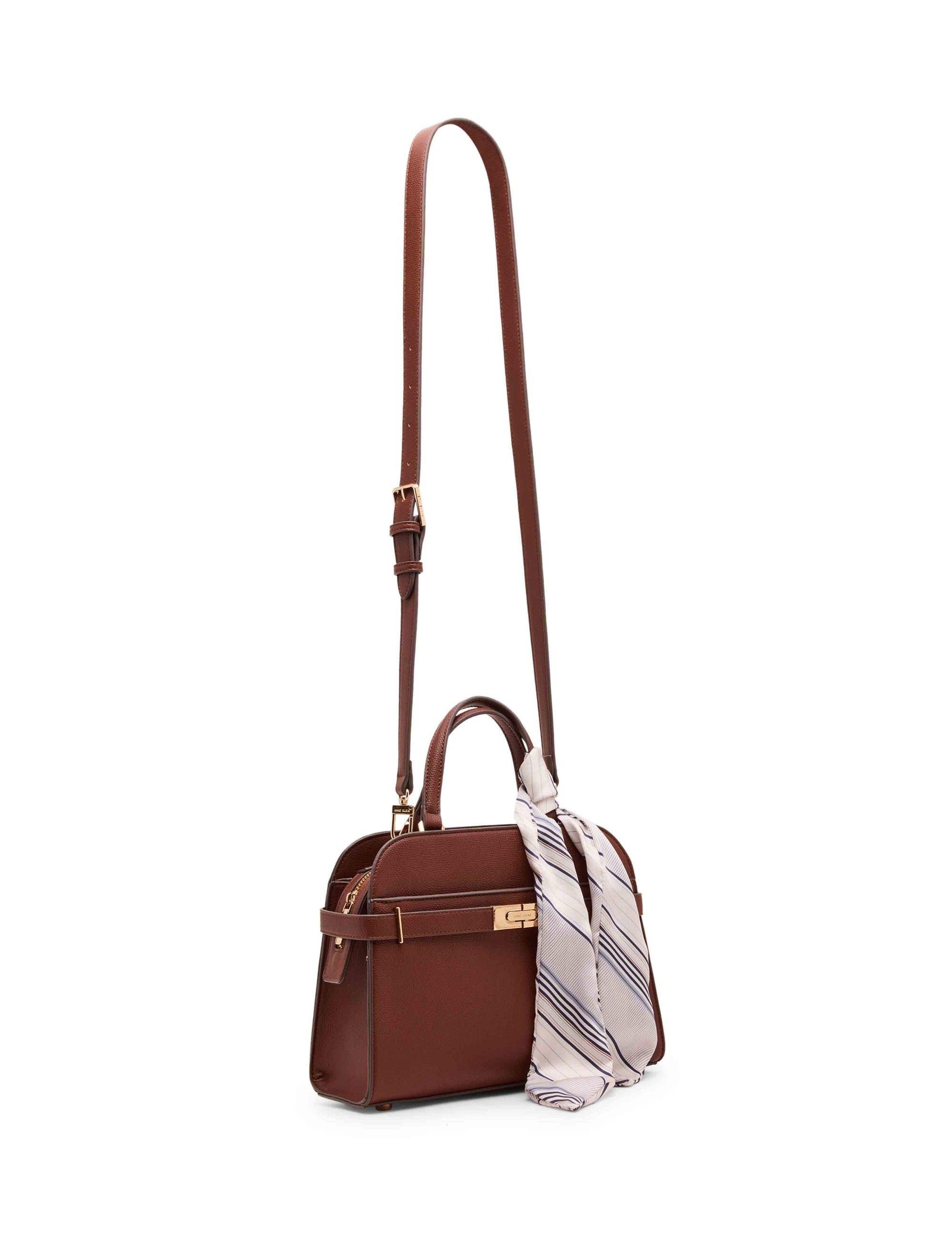 Anne Klein Medium Belted Satchel with Convertible Strap