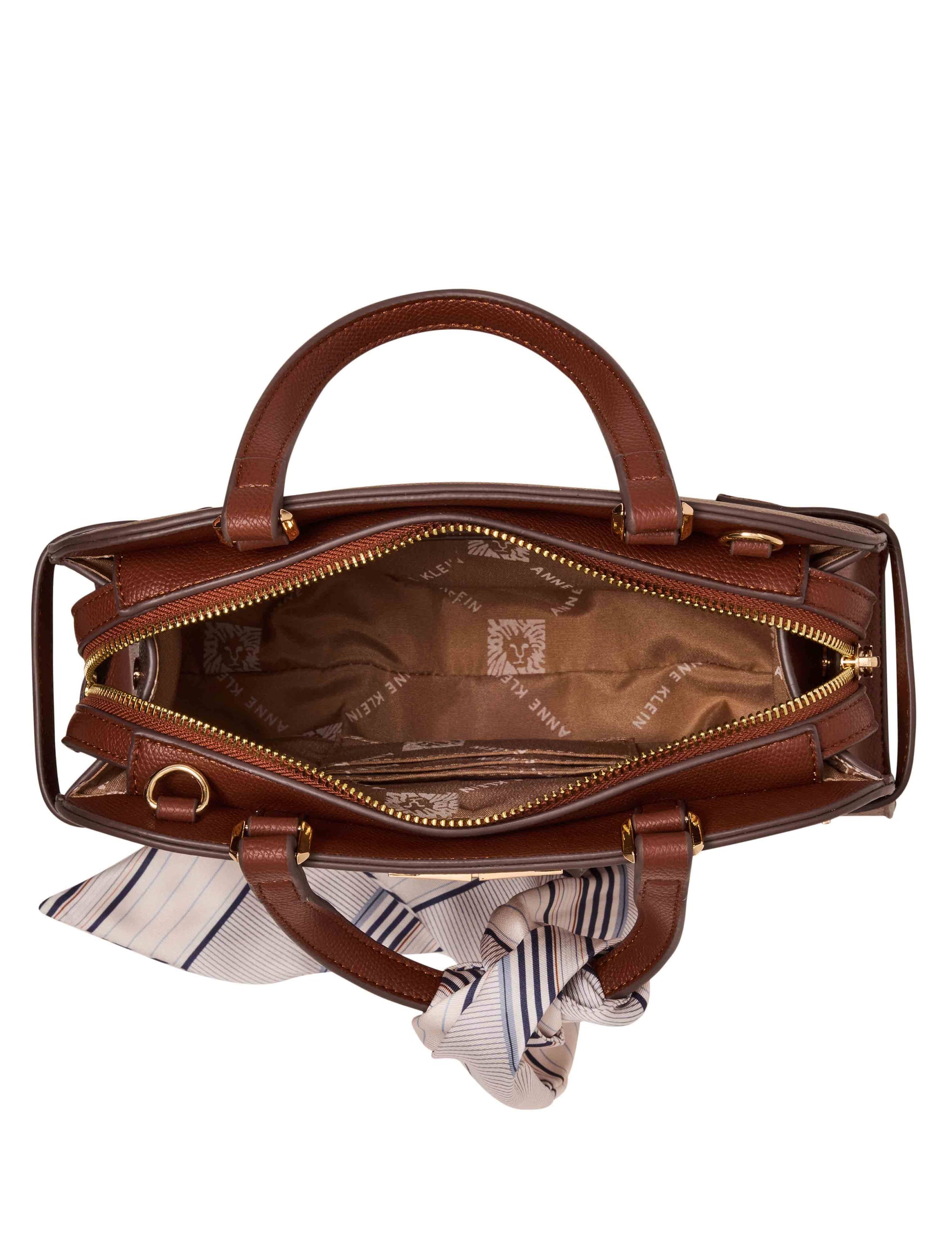 Anne Klein Medium Belted Satchel with Convertible Strap