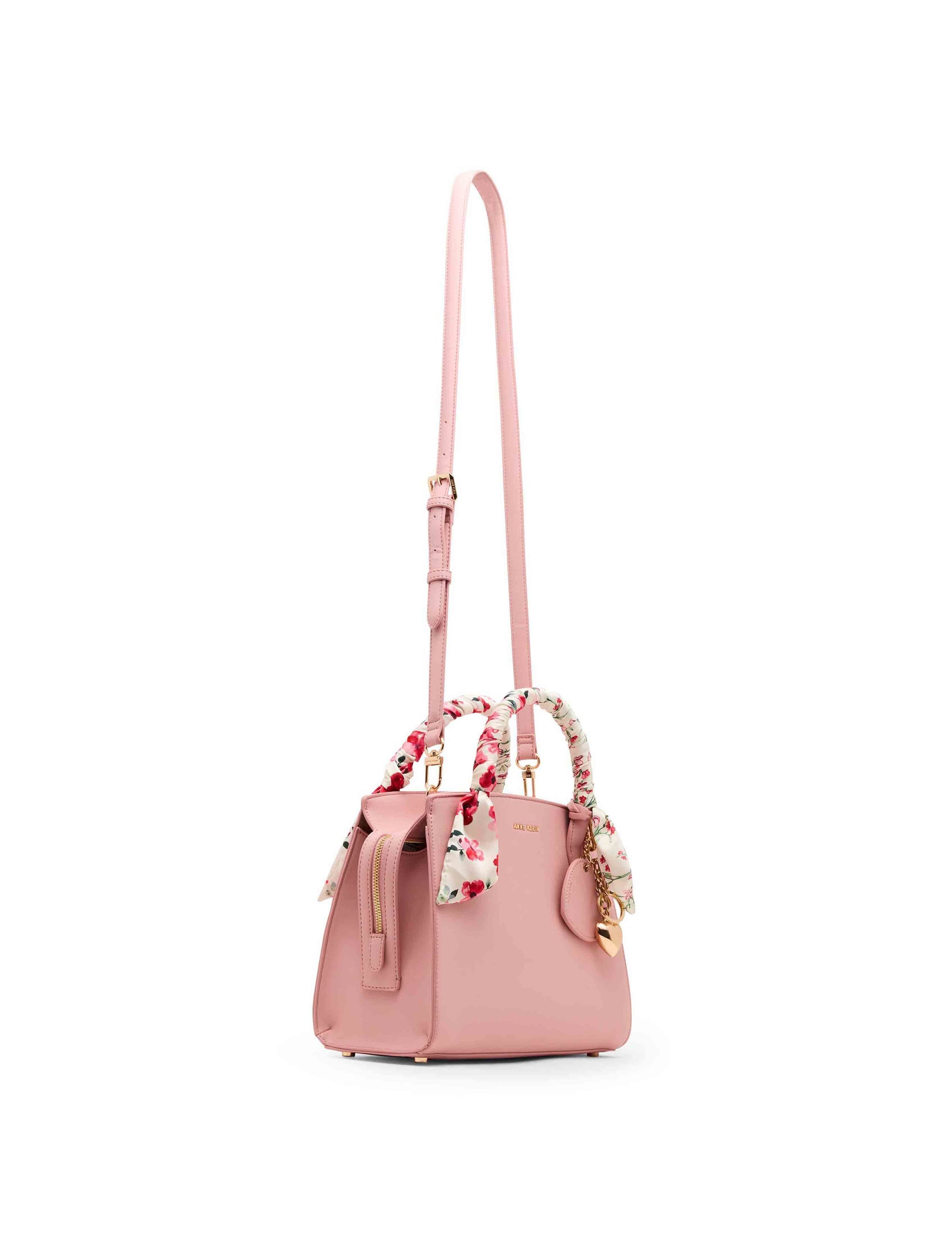 Anne Klein Medium Scarf Handle Satchel with Convertible Strap