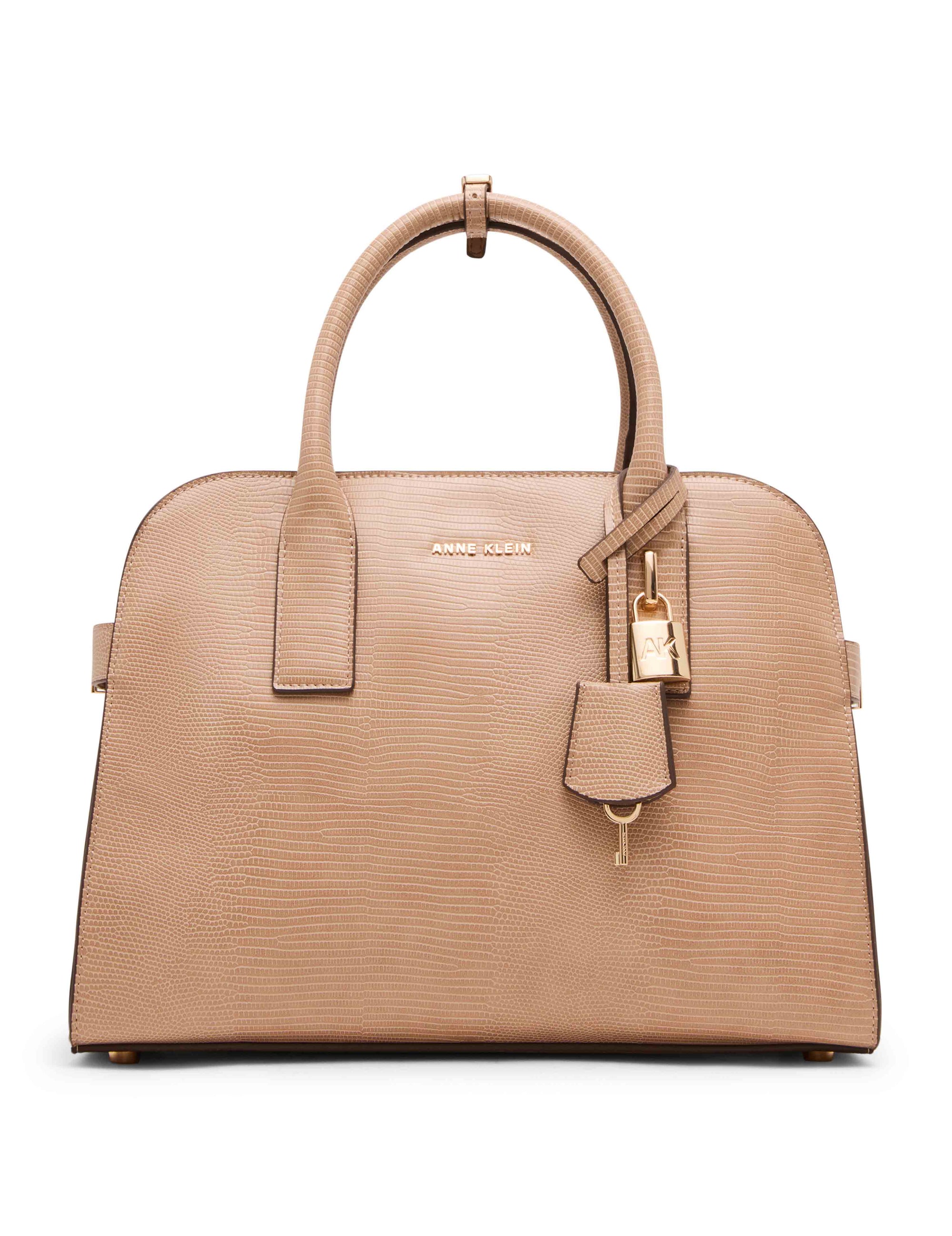 Anne Klein Small Curved Satchel with Convertible Strap