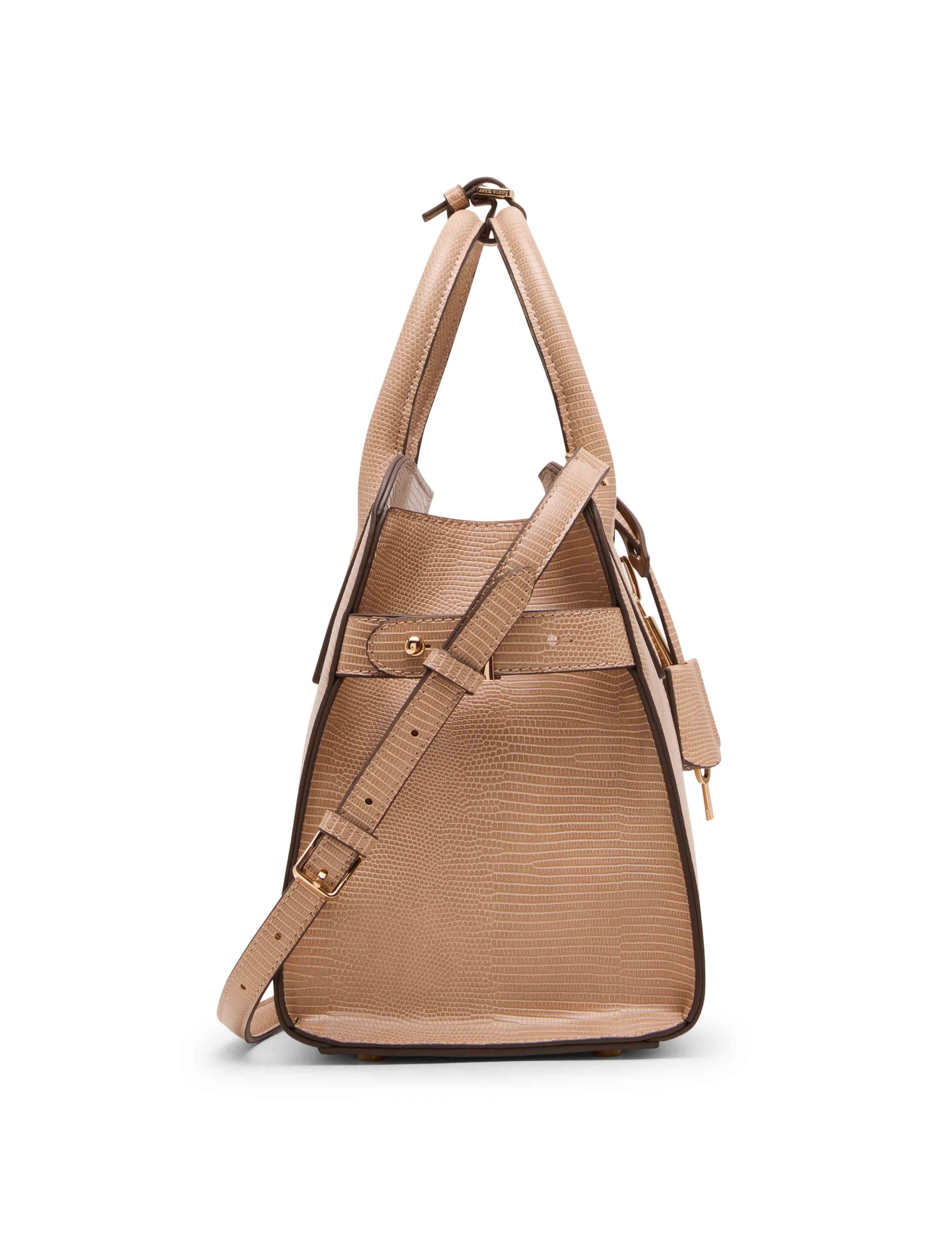 Anne Klein Small Curved Satchel with Convertible Strap