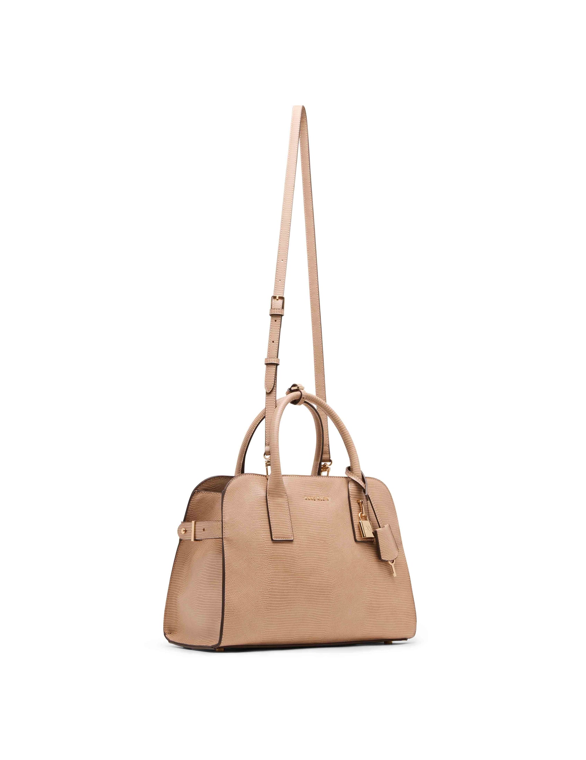 Anne Klein Small Curved Satchel with Convertible Strap