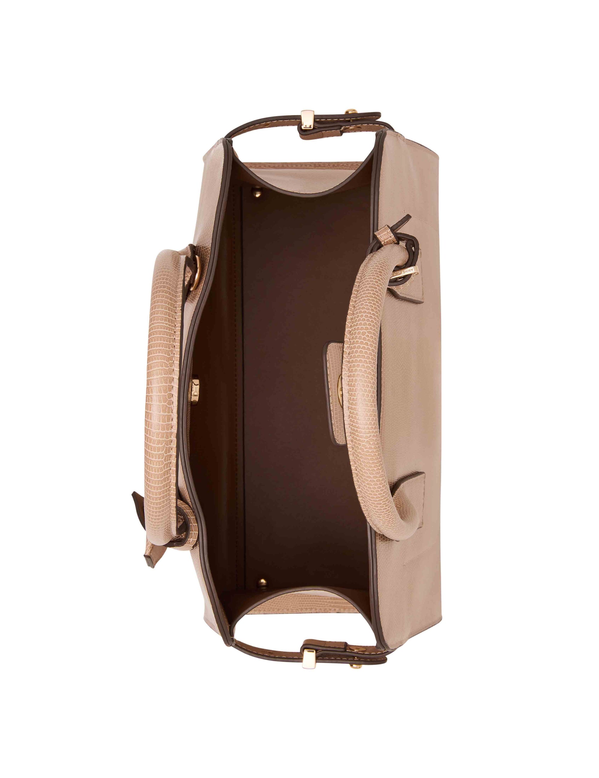 Anne Klein Small Curved Satchel with Convertible Strap