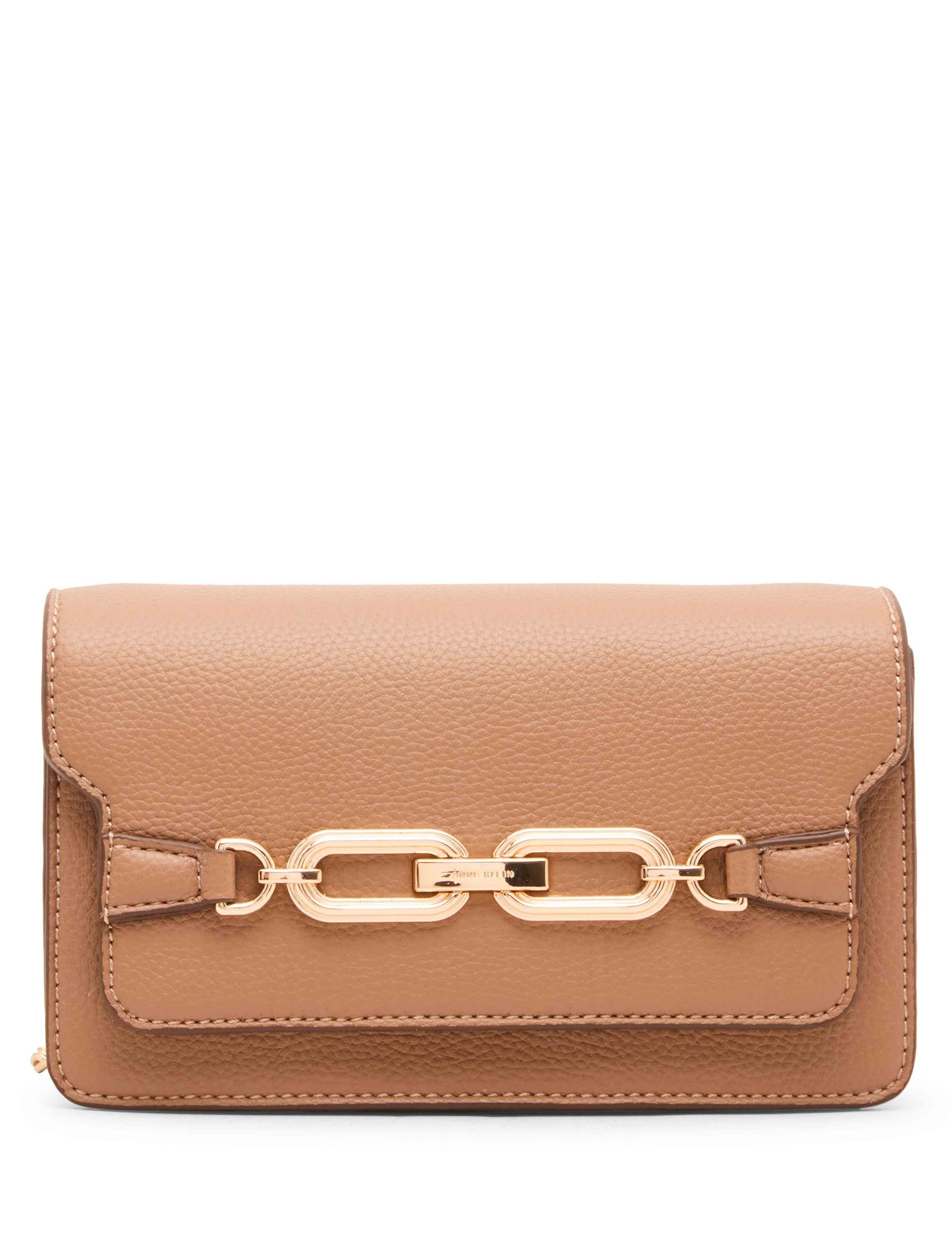 Anne Klein Mocha Chain Flap Crossbody