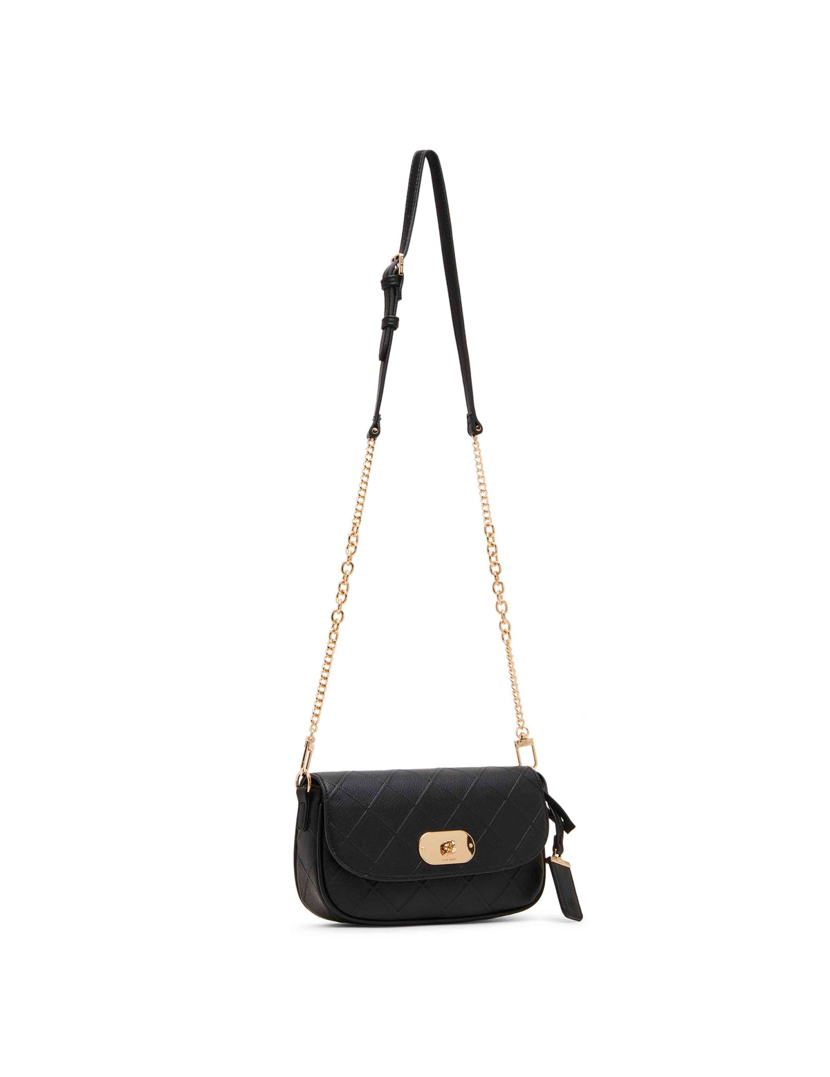 Anne Klein Emboss Saddle with Varigated Chain Strap