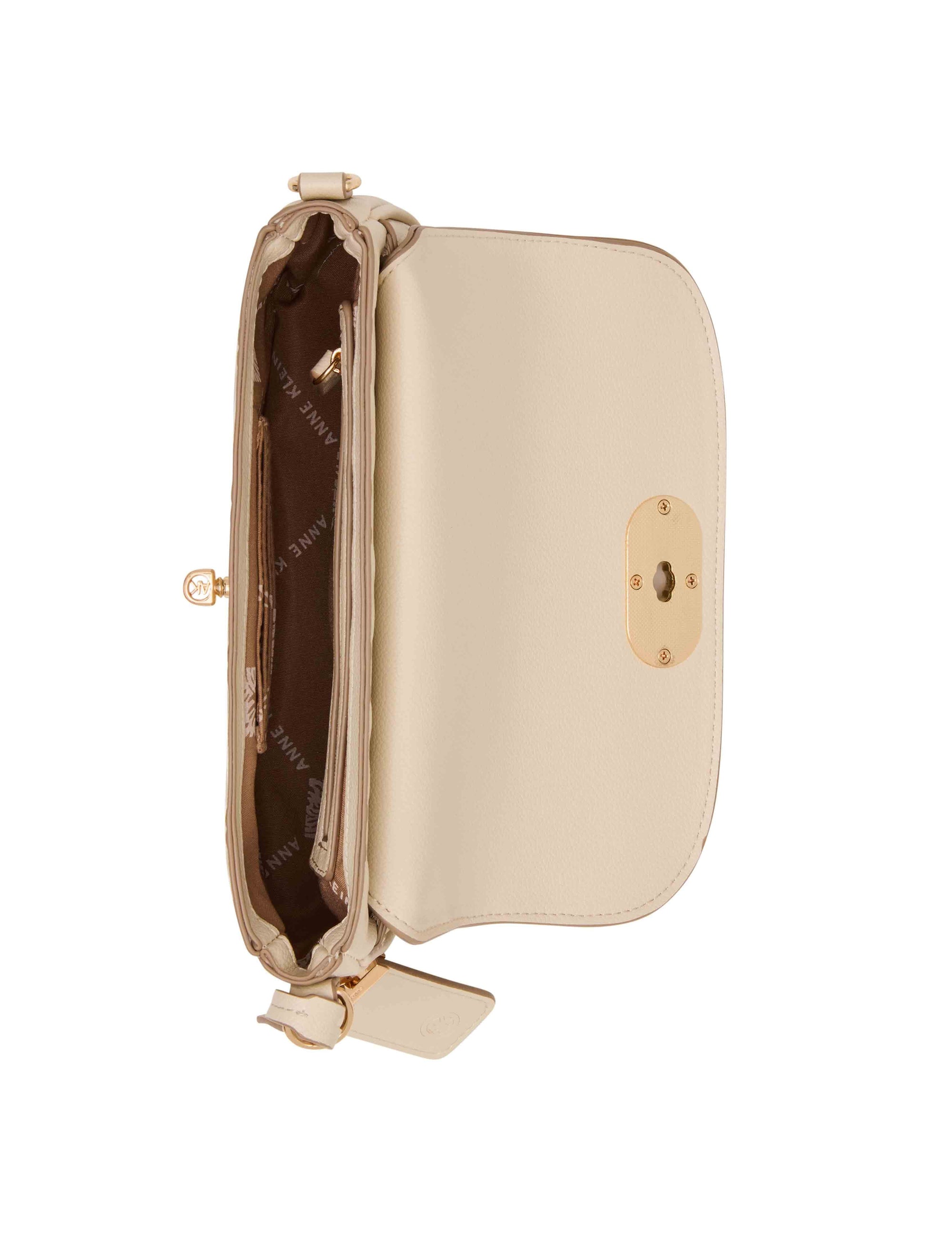 Anne Klein Emboss Saddle with Varigated Chain Strap