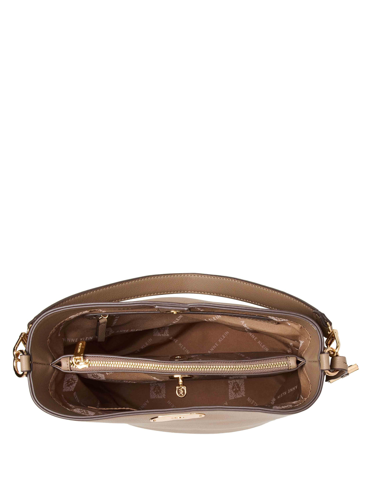 Anne Klein Medium Oval Turnlock Bucket with Convertible Strap