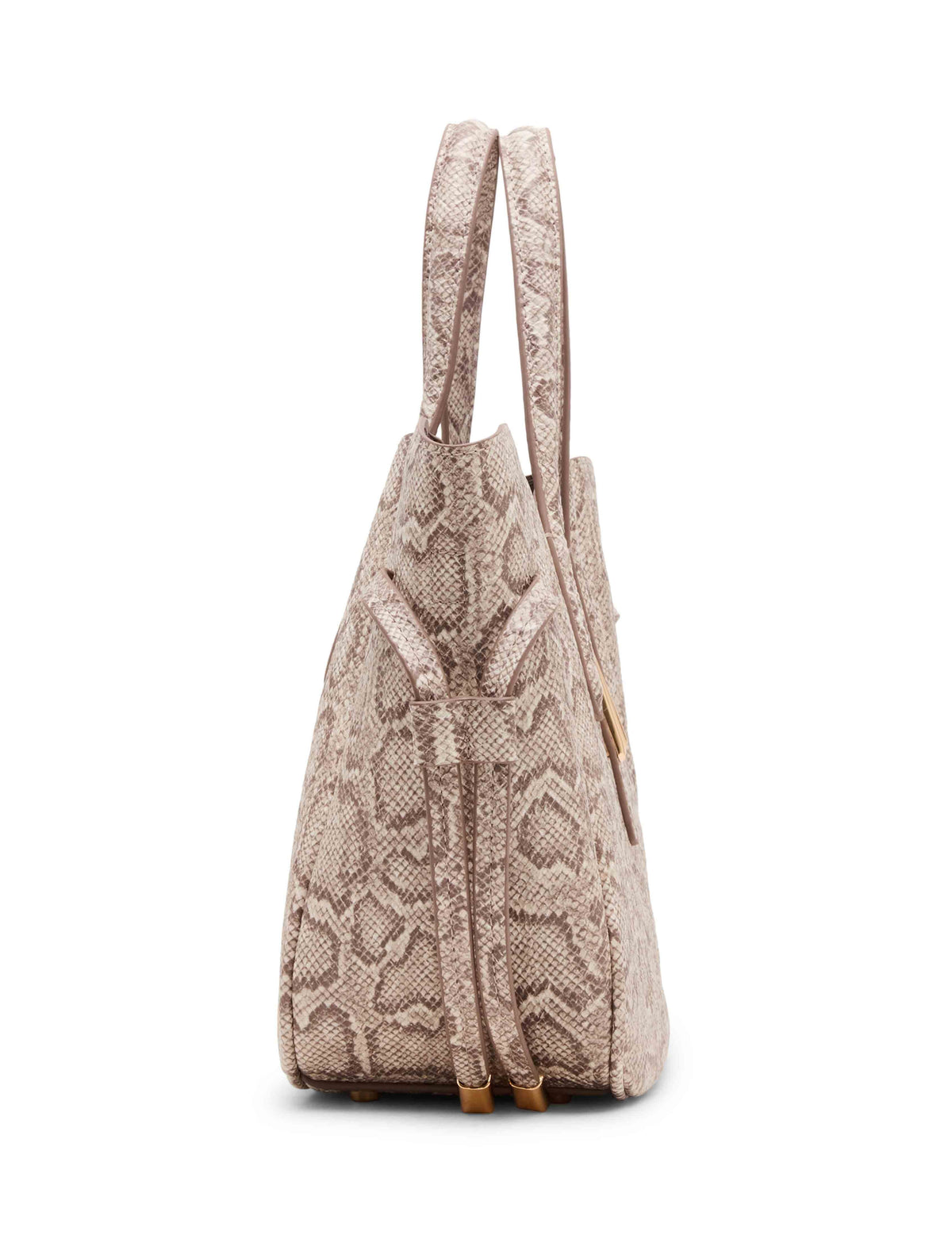Anne Klein Faux Snake Small Tote with Convertible Strap