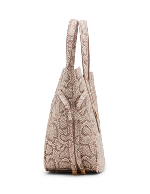 Anne Klein Faux Snake Small Tote with Convertible Strap