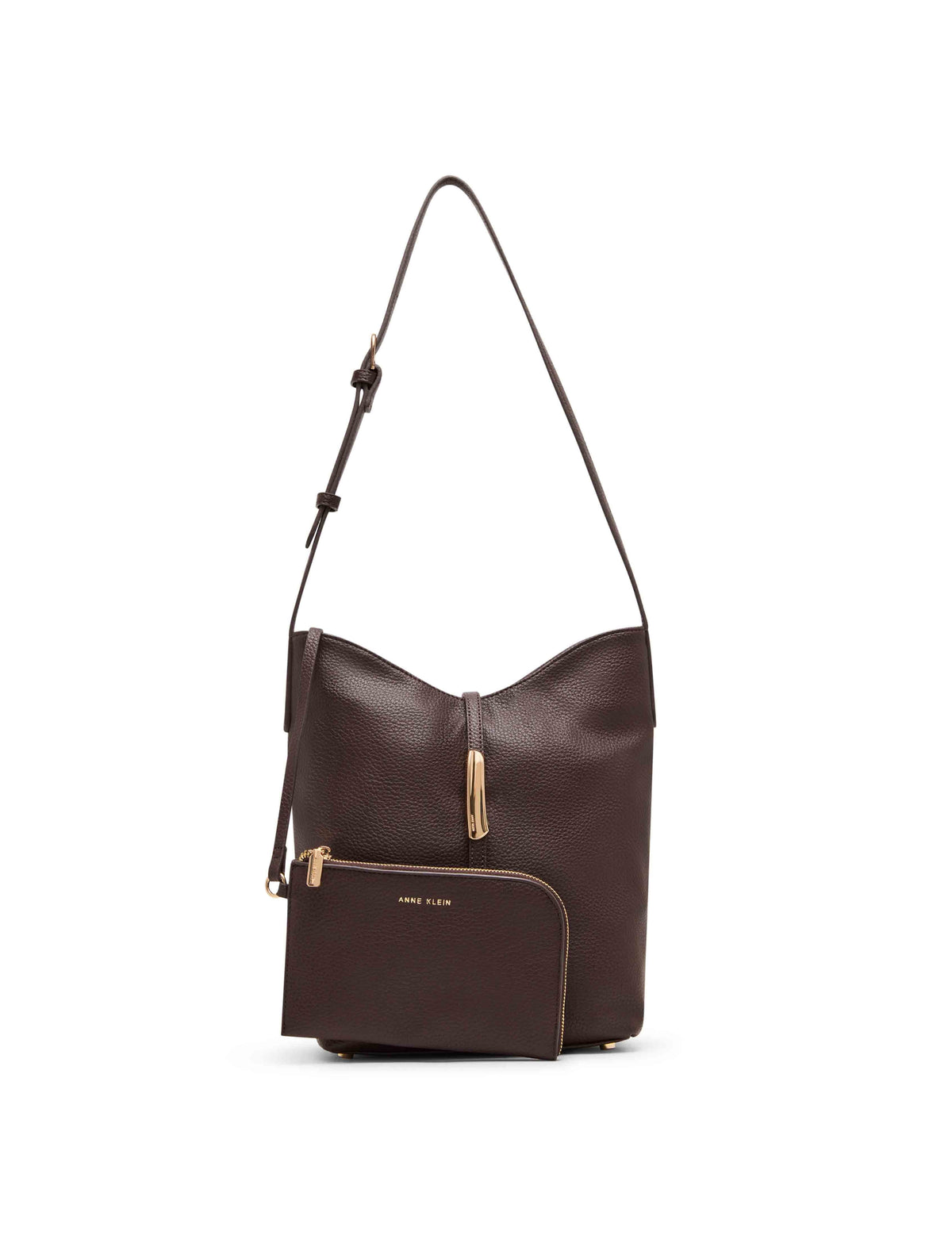 Anne Klein Espresso Sculpted Plaque Hobo