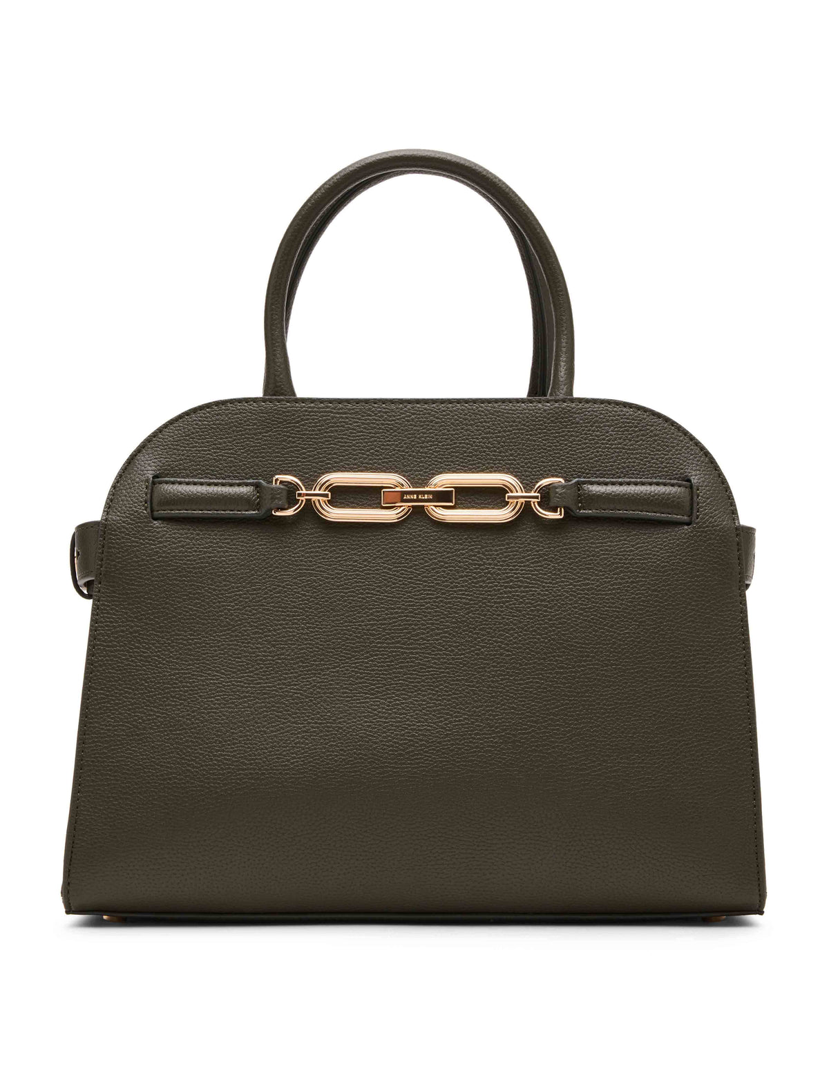 Anne Klein Medium Curved Satchel with Convertible Strap