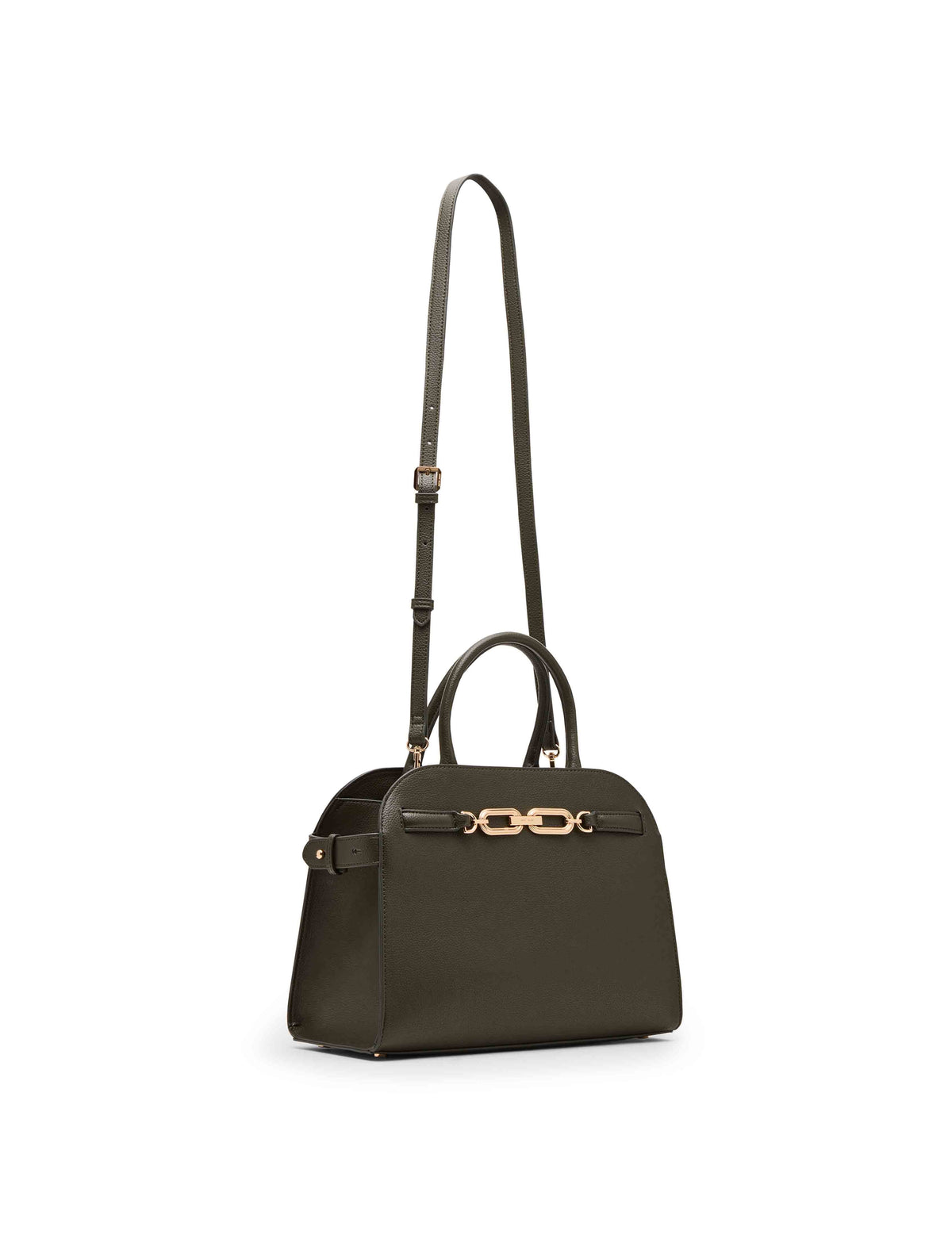 Anne Klein Medium Curved Satchel with Convertible Strap