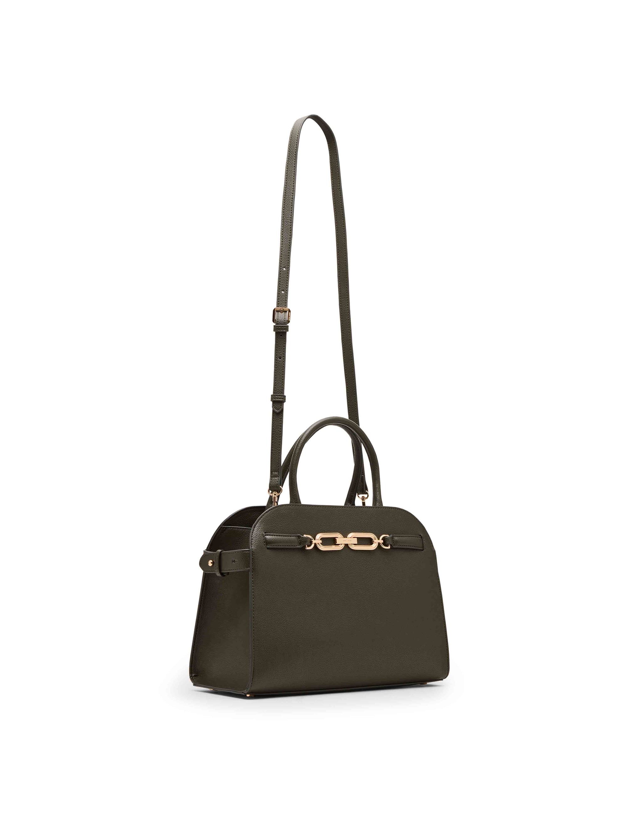 Anne Klein Medium Curved Satchel with Convertible Strap