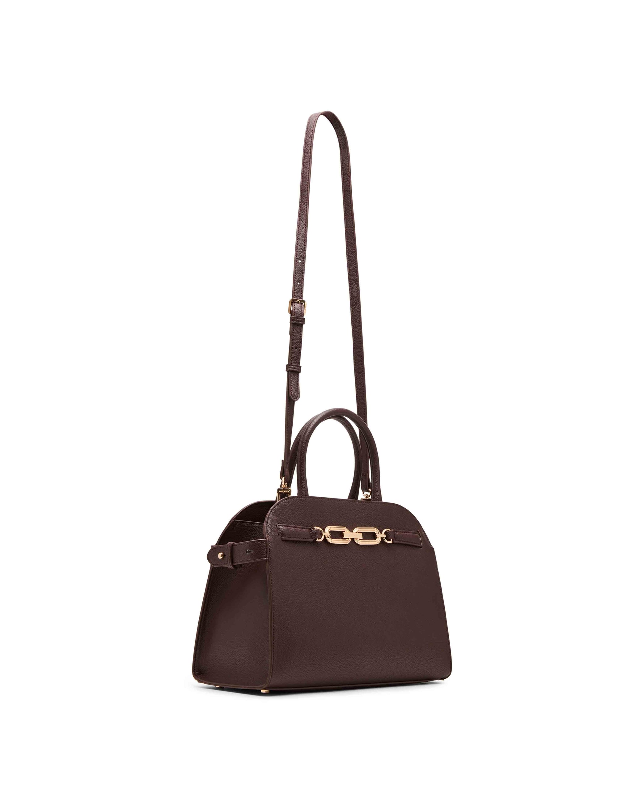 Anne Klein Medium Curved Satchel with Convertible Strap