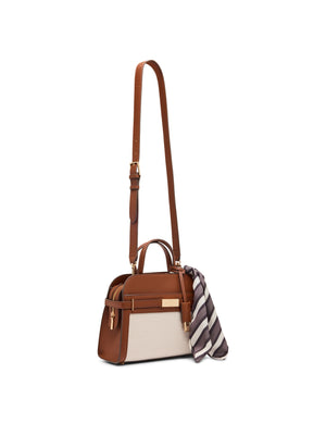 Anne Klein Medium Belted Satchel with Convertible Strap