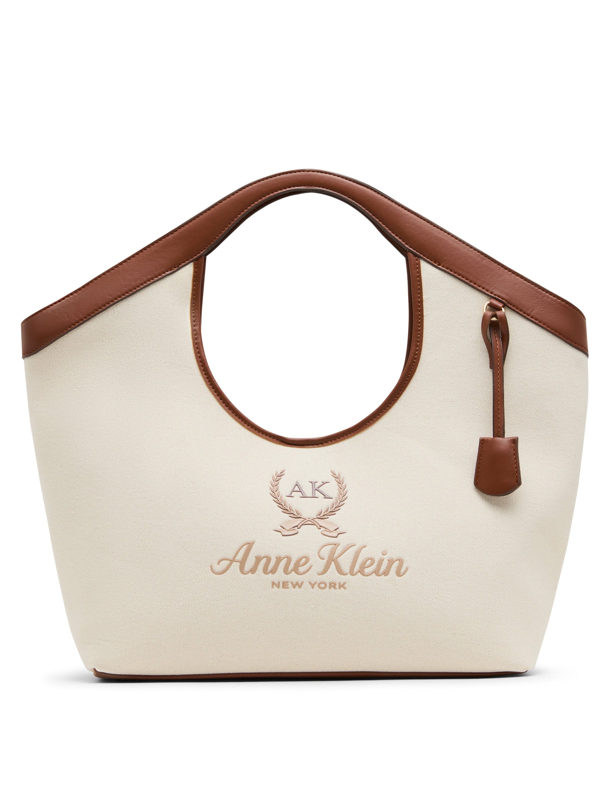 Anne Klein Large Printed Tote with Detachable Strap