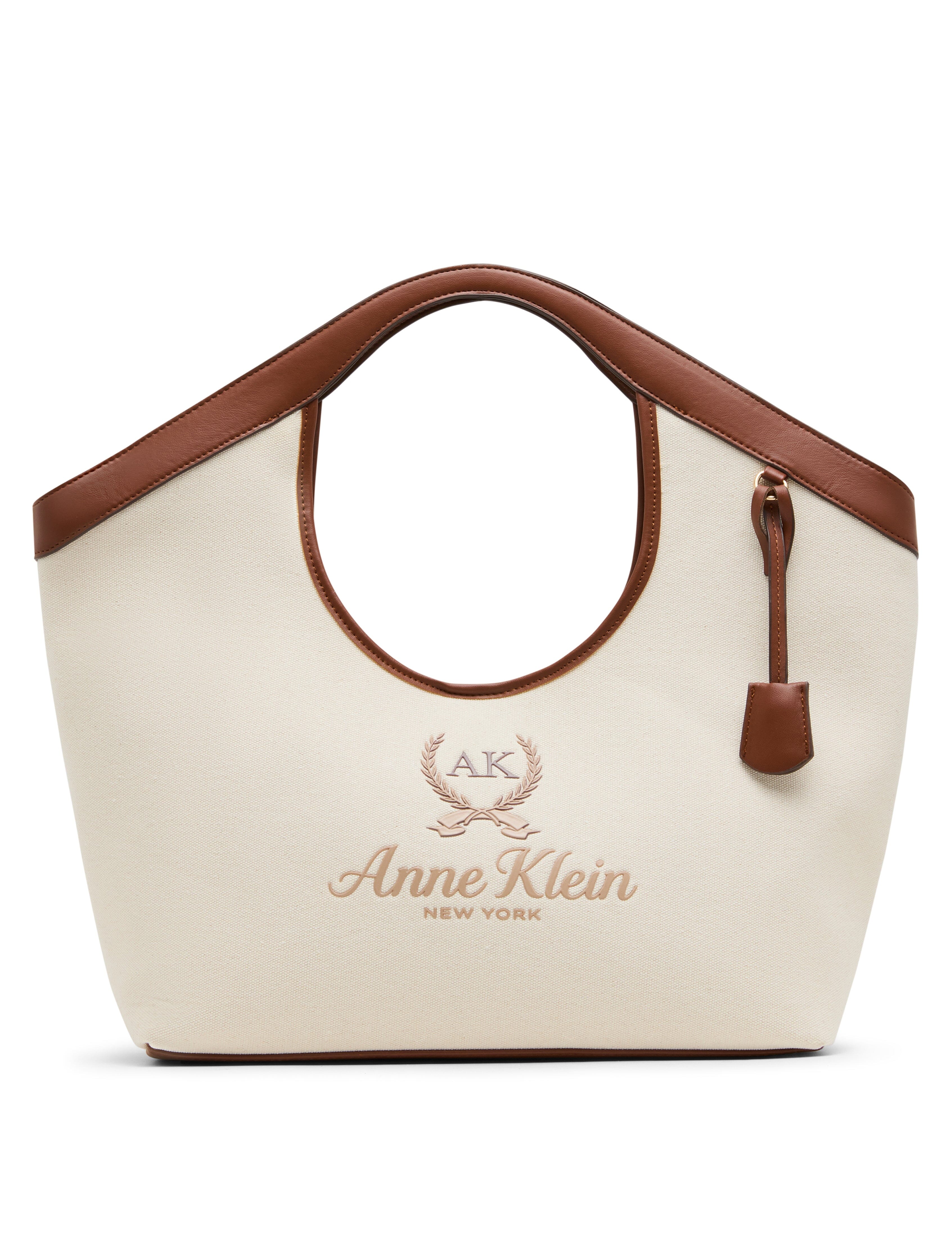 Large Canvas Tote with Detachable Strap | Anne Klein