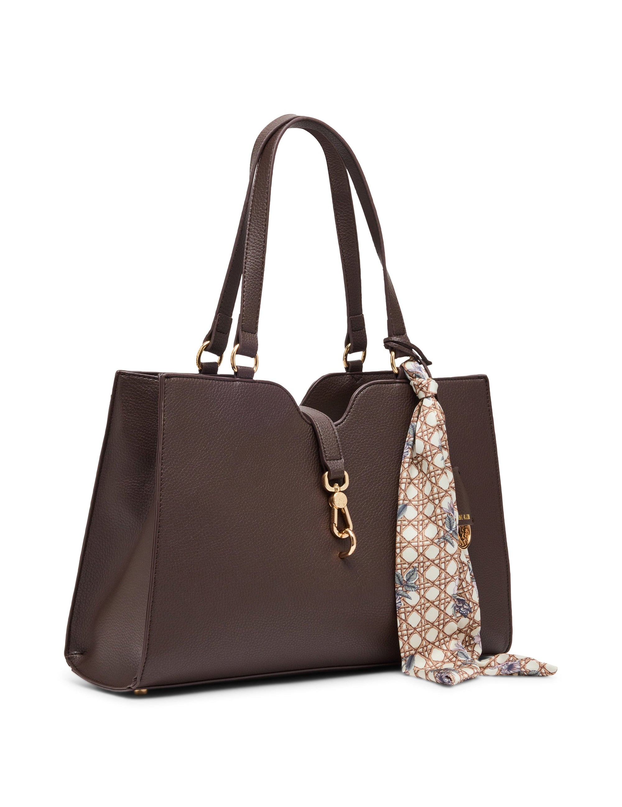 Anne Klein East West Tote with Attached Scarf