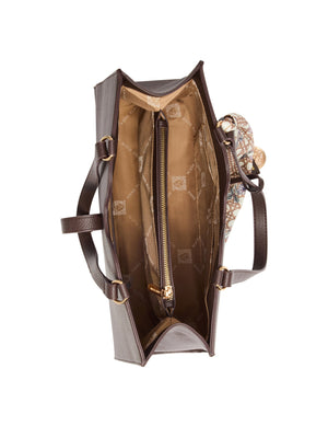 Anne Klein East West Tote with Attached Scarf