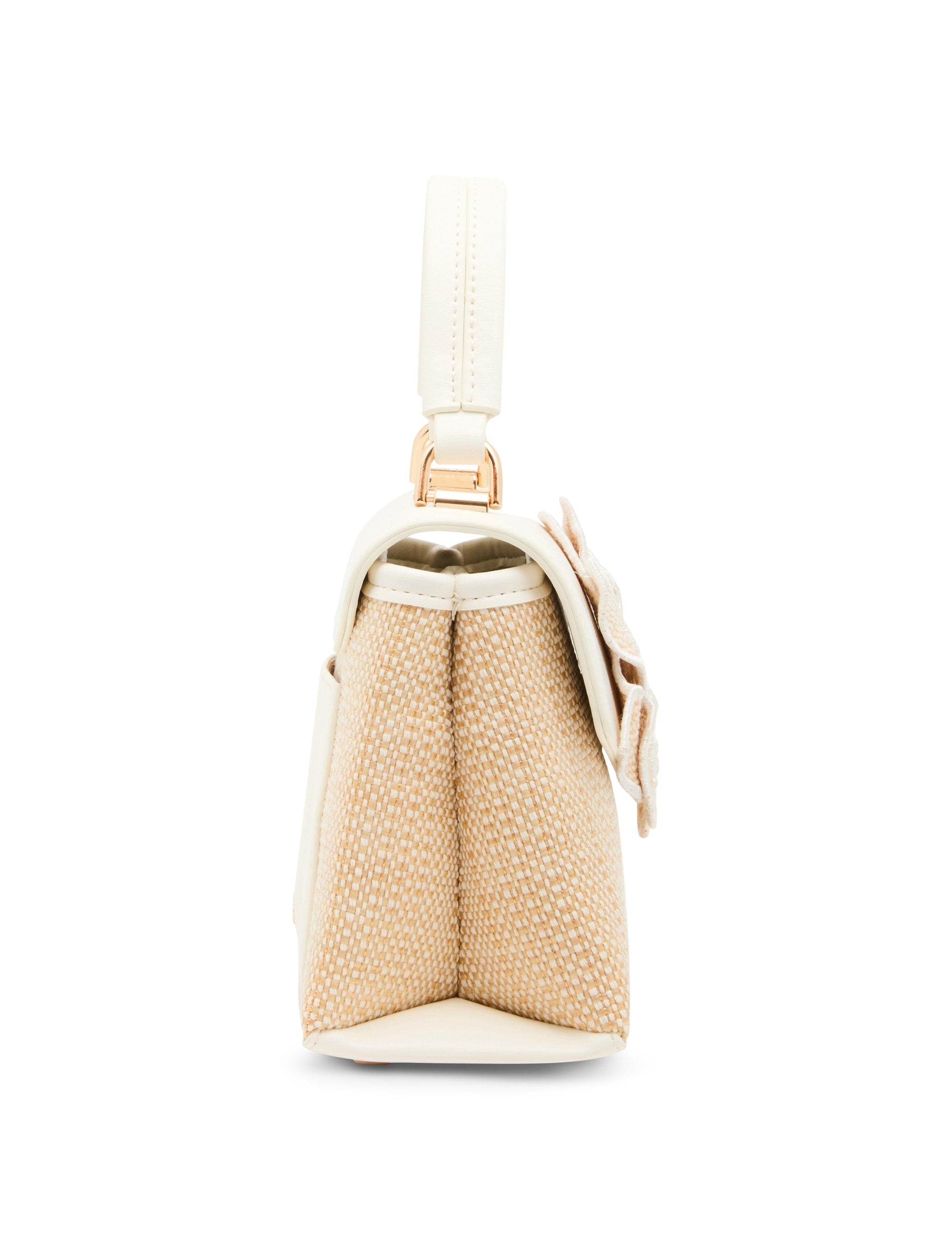 Anne Klein Flower Top Handle Bag with Convertible Strap