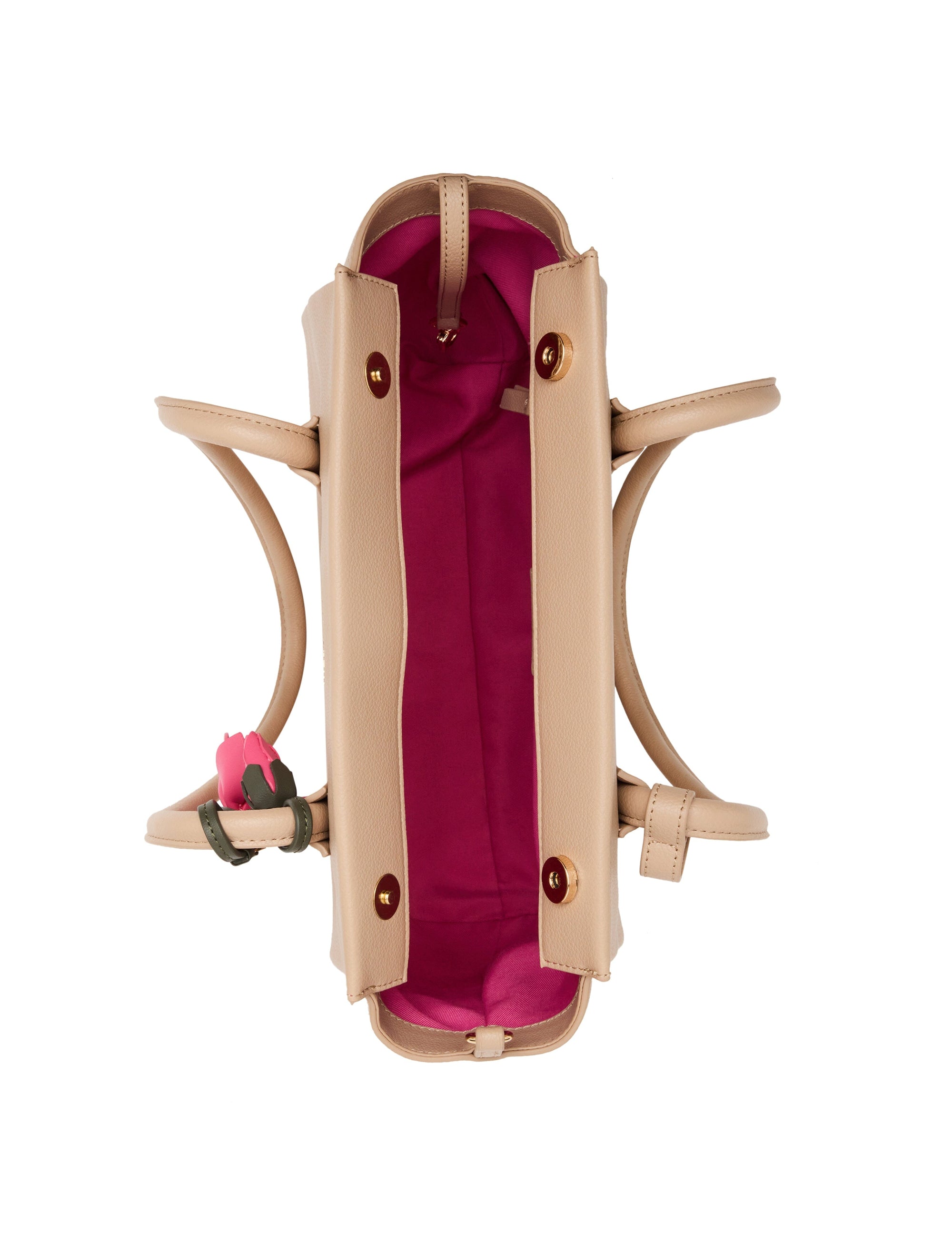 Bonded Tote Bag with Floral Charm TOTE Madden - Handbags