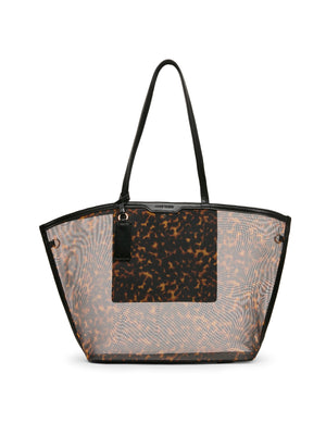 Anne Klein Printed Mesh Tote Bag with Pouch
