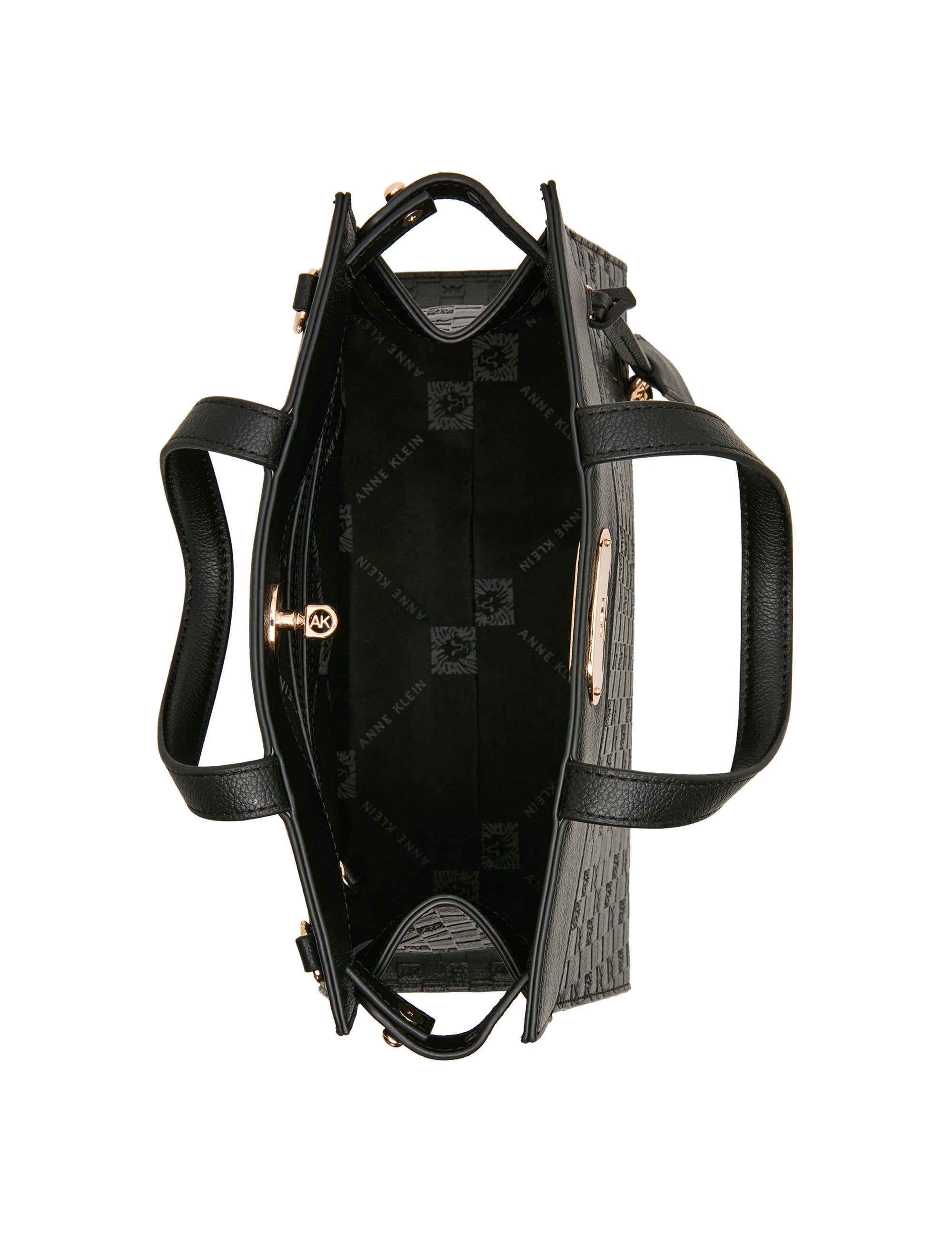 Anne Klein Embossed Satchel with Convertible Strap