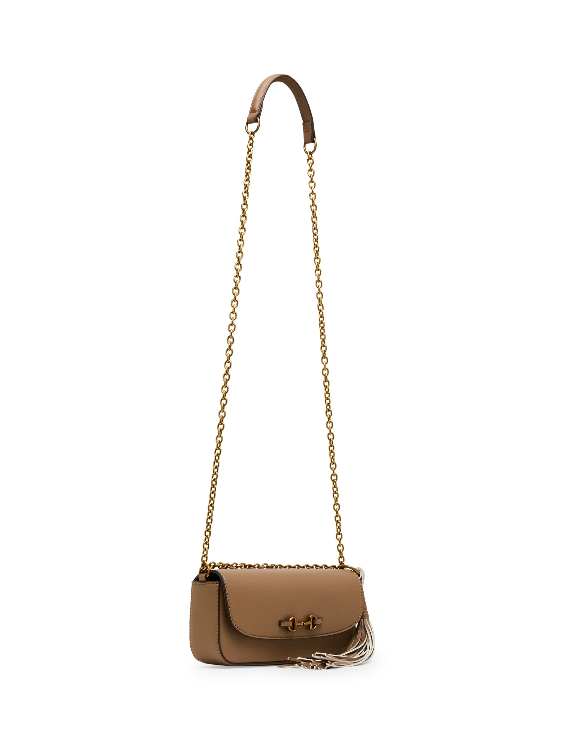 Anne Klein Horsebit Flap Shoulder Bag