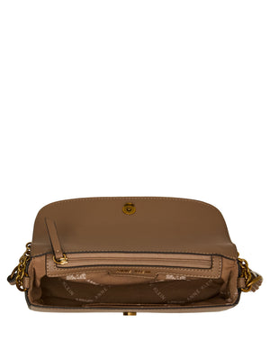 Anne Klein Horsebit Flap Shoulder Bag
