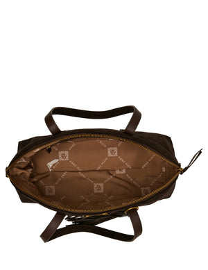 Anne Klein Faux Suede Horsebit Bowler Satchel
