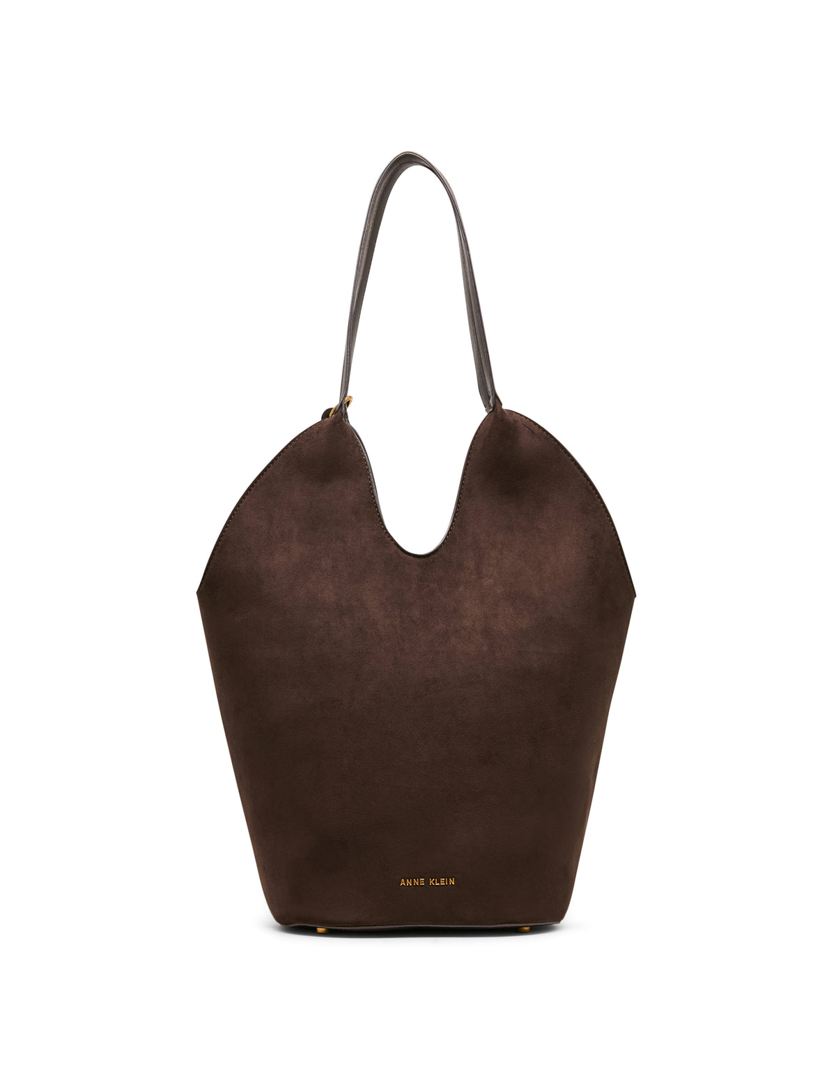 Anne Klein Faux Suede Horsebit Hobo Bag