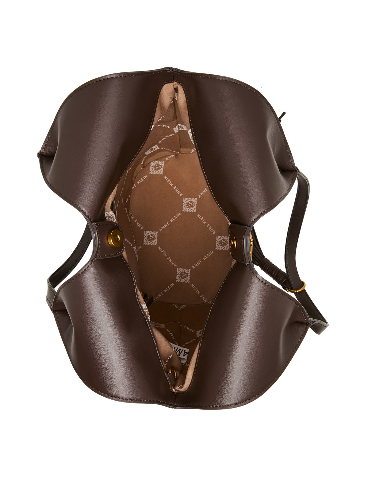 Anne Klein Faux Suede Horsebit Hobo Bag