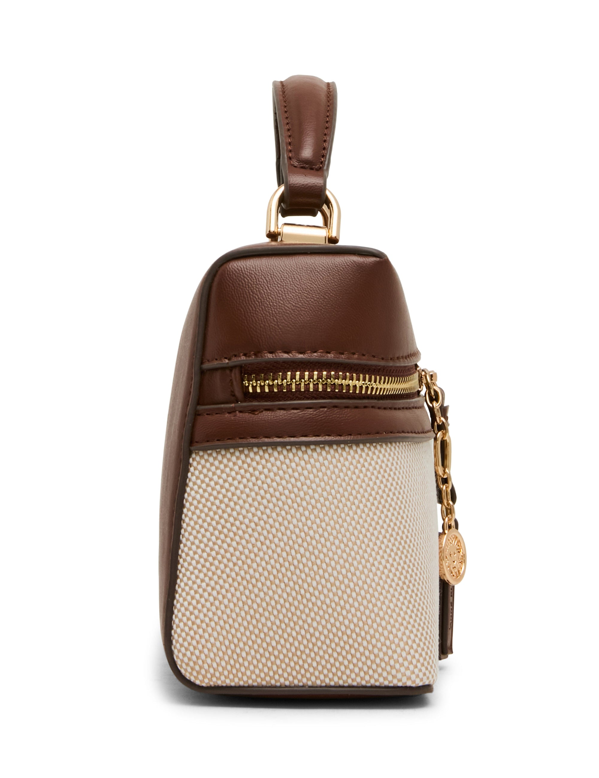 Anne Klein Canvas Train Case with Convertible Strap