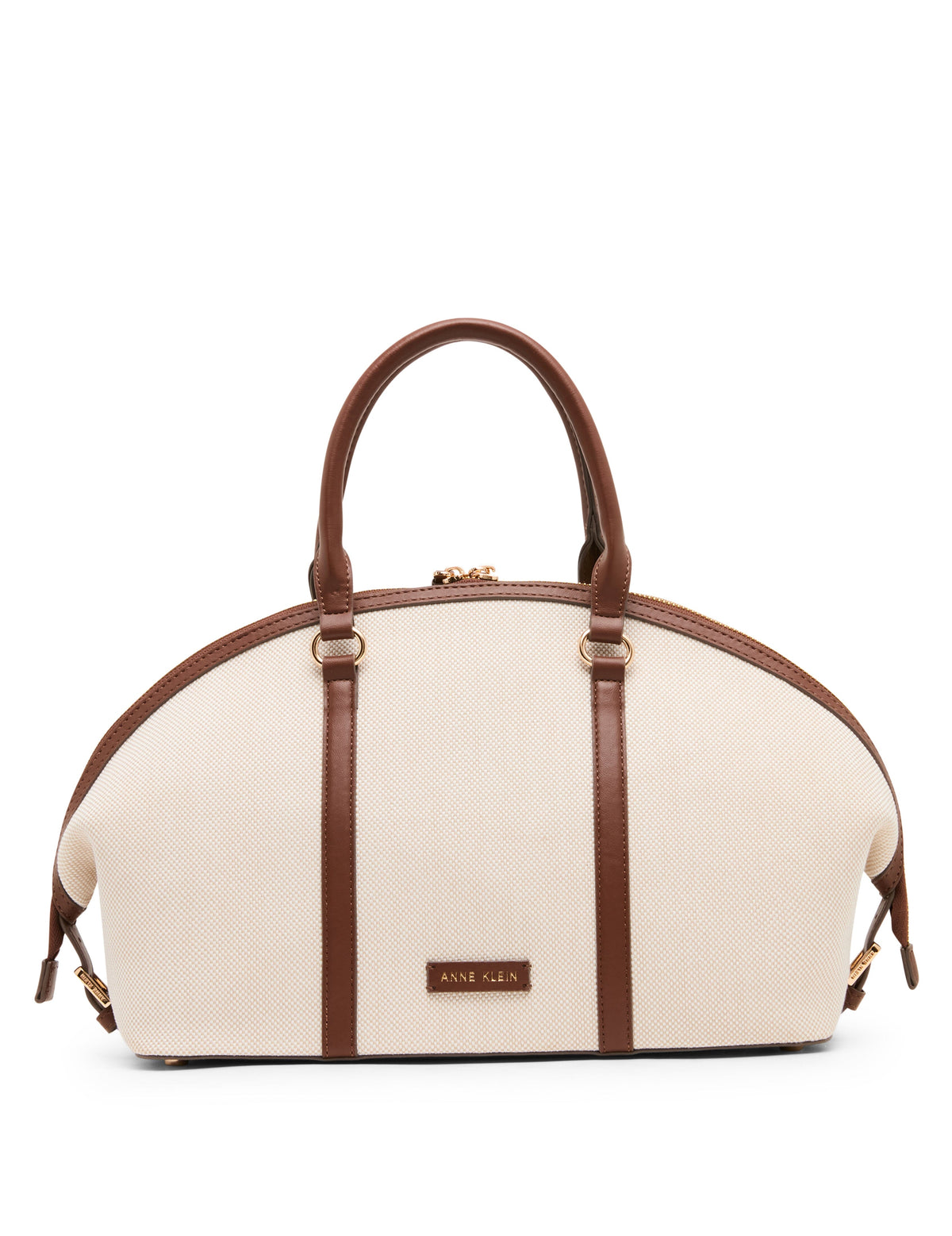 Anne Klein Canvas Bowler Satchel with Charms