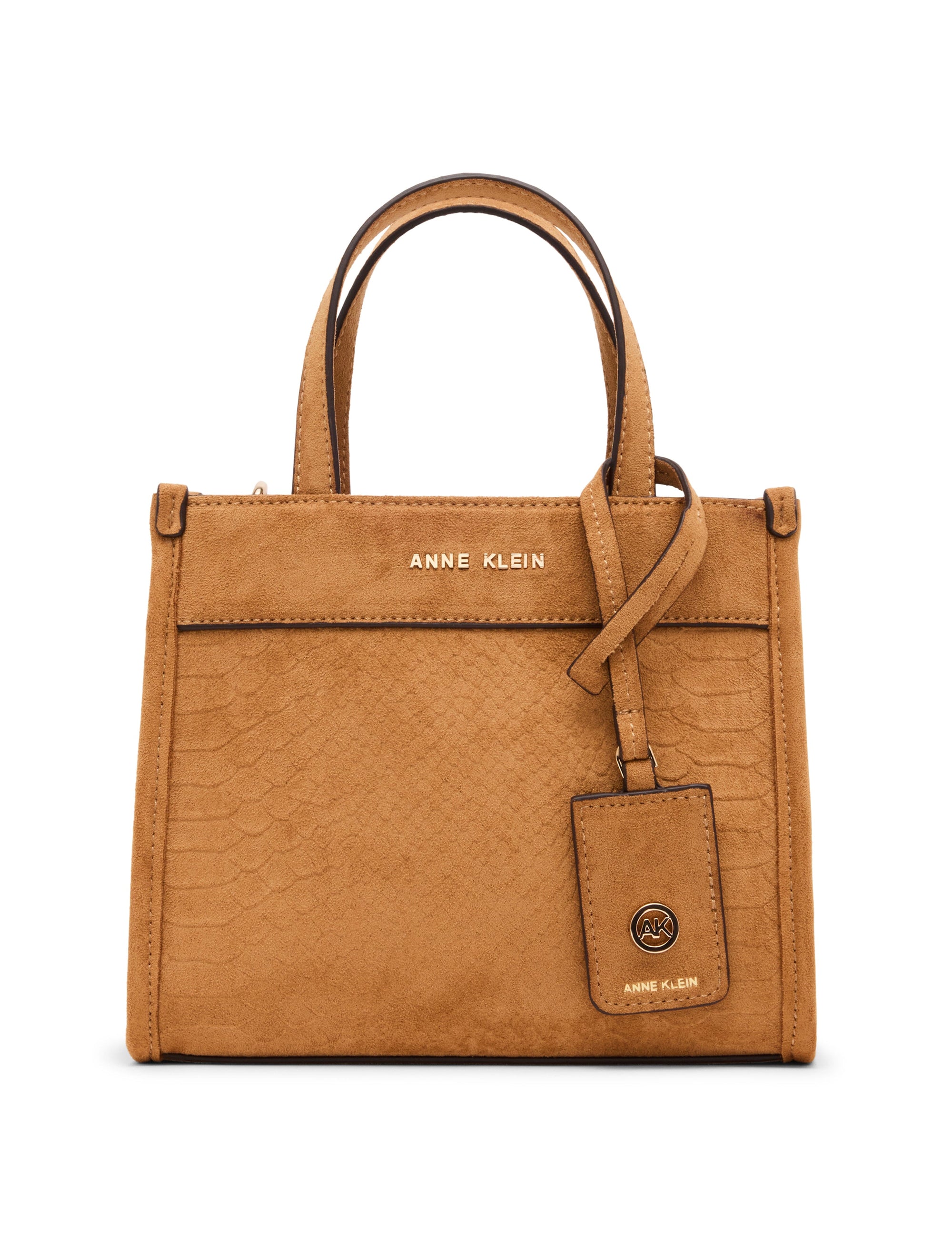 Textured Faux Suede Mini Tote Bag
