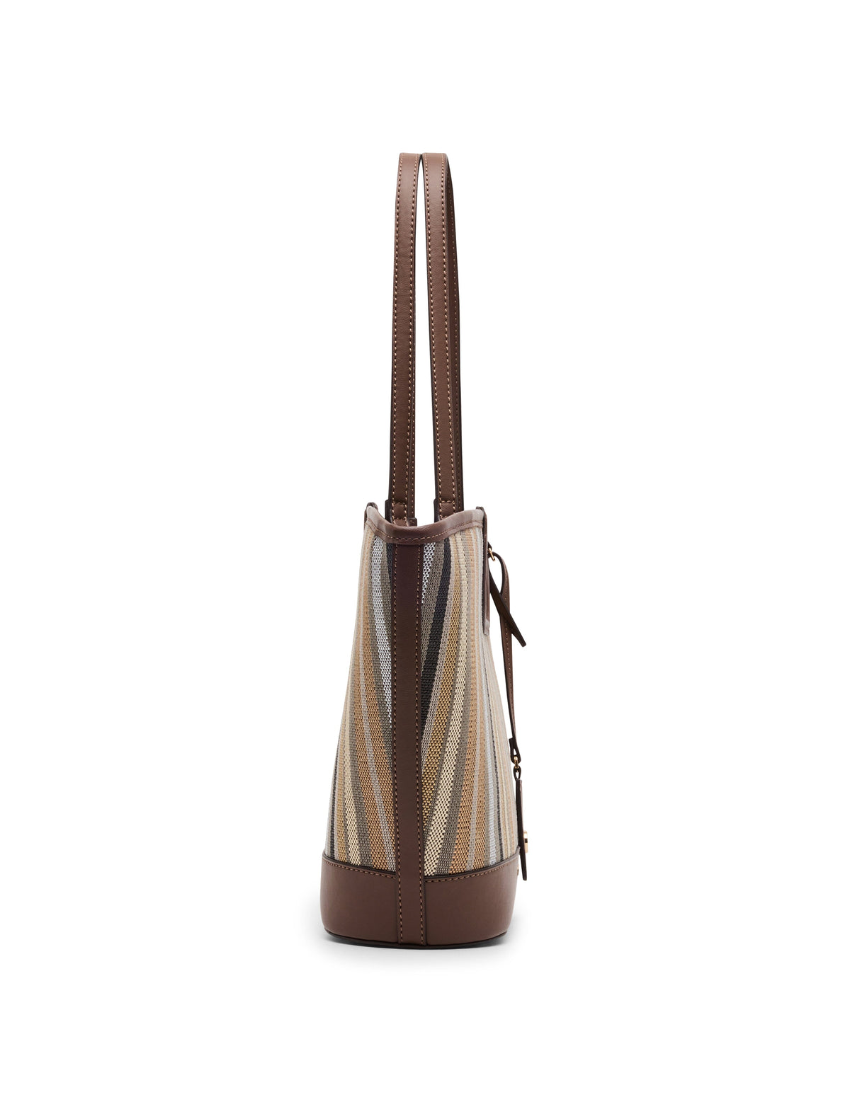 Anne Klein Stripe Cut Out Handle Tote