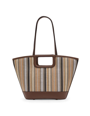 Anne Klein Stripe Cut Out Handle Tote