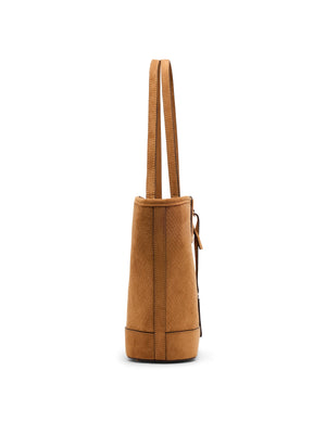 Anne Klein Textured Faux Suede Cut Out Handle Tote