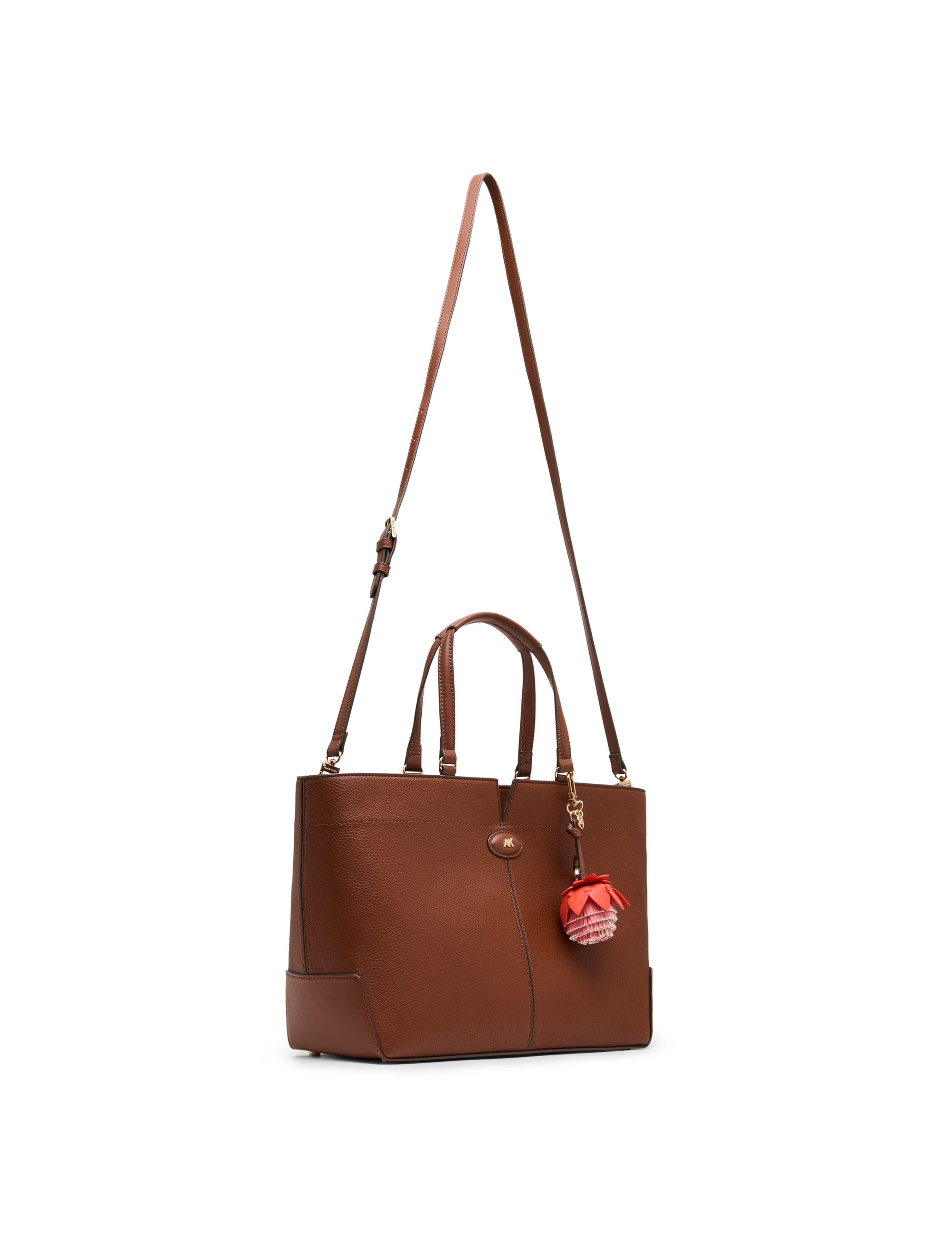 Large East West Tote Bag with Floral Bag Charm TOTE Madden - Handbags