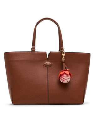 Large East West Tote Bag with Floral Bag Charm TOTE Madden - Handbags