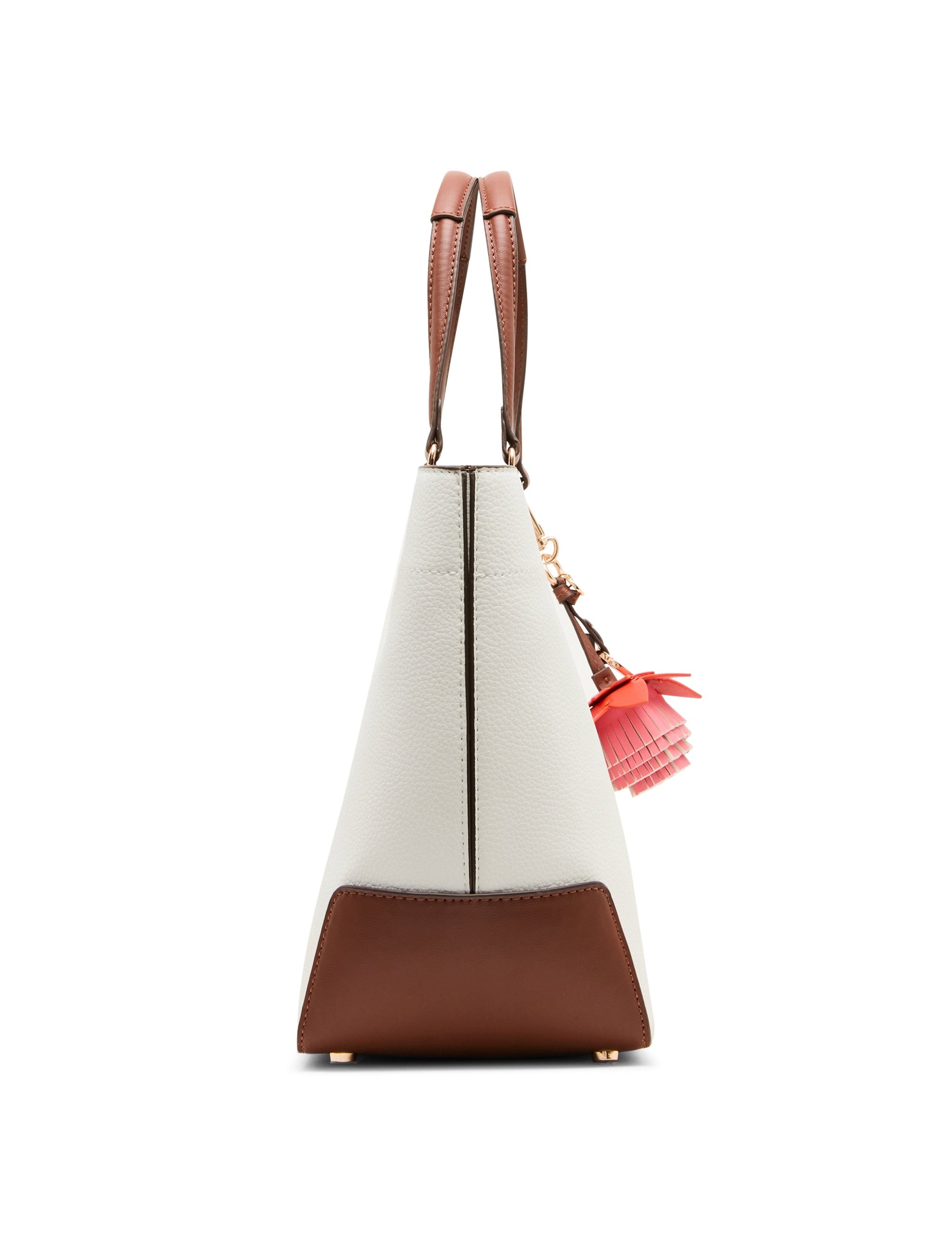Large East West Tote Bag with Floral Bag Charm TOTE Madden - Handbags