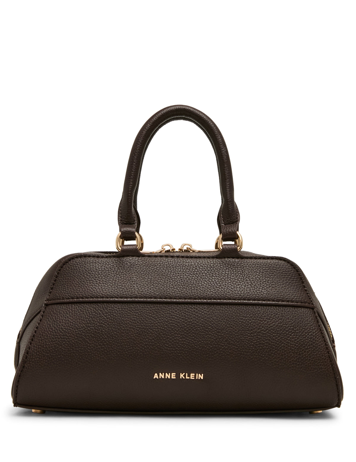 Tortoise Chain Link Satchel Bag in Espresso | Anne Klein