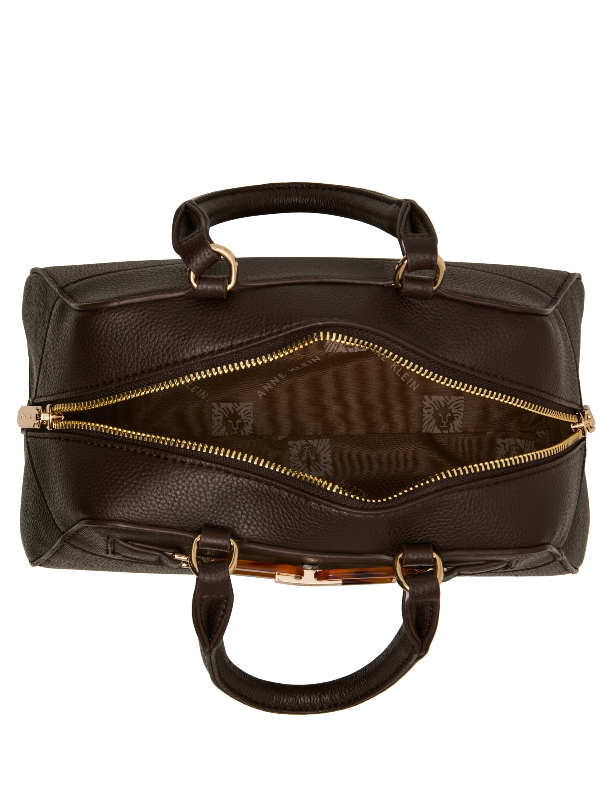 Anne Klein Tortoise Chain Link Satchel Bag