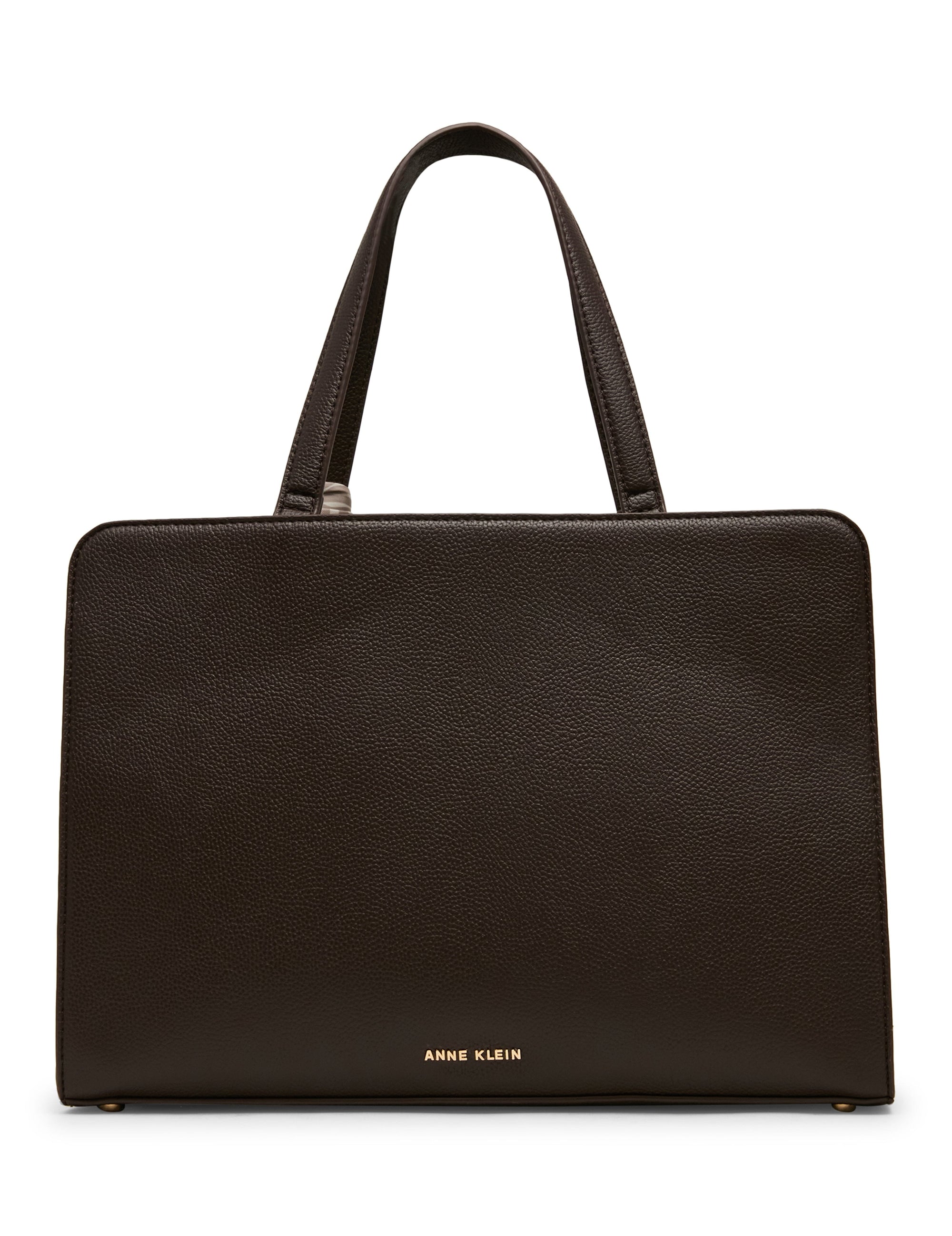 Anne Klein Triple Compartment Tote Bag with Scarf