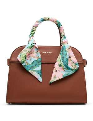 Anne Klein Rounded Satchel with Convertible Strap
