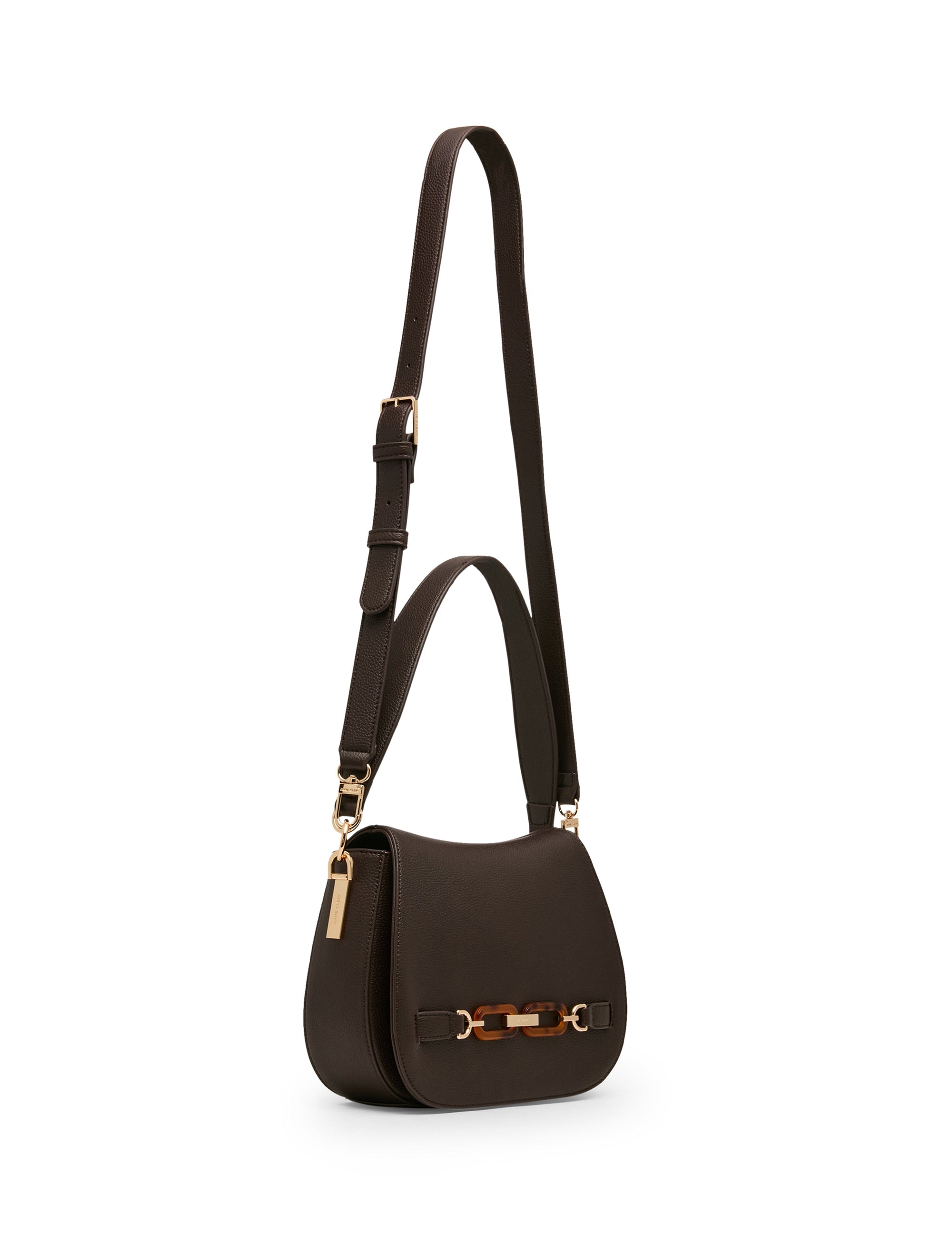 Anne Klein Flap Shoulder Bag with Scarf Detail