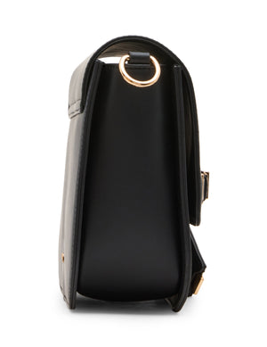 Buckle Detail Saddle Crossbody Bag