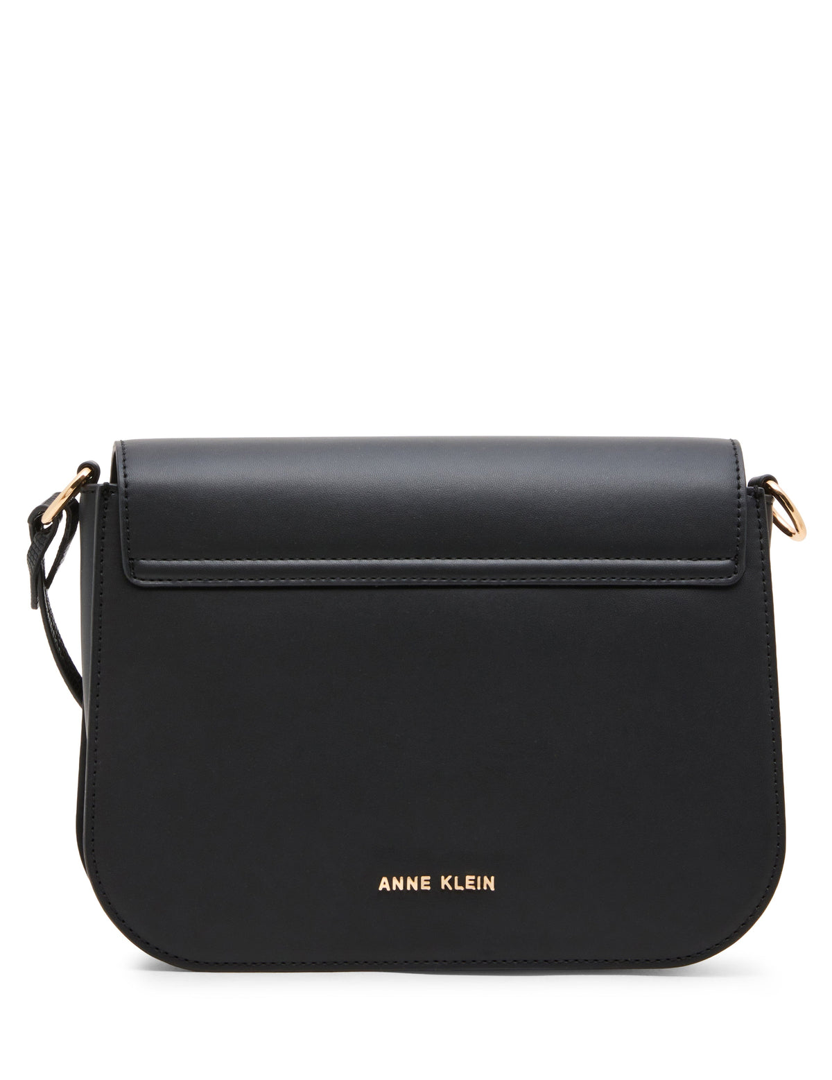 Anne Klein Buckle Detail Saddle Crossbody Bag